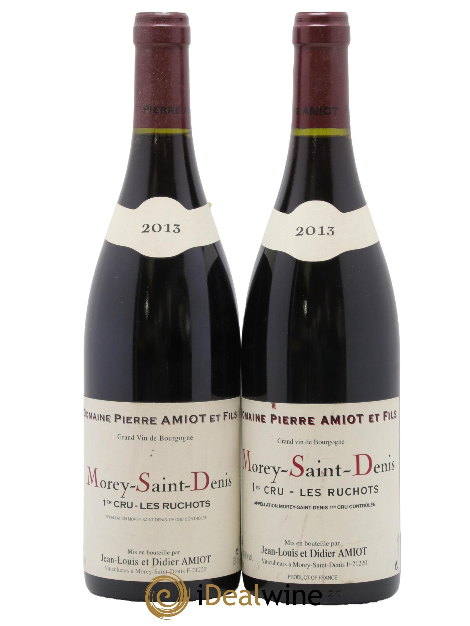 Morey-Saint-Denis 1er Cru Les Ruchots Pierre Amiot et Fils (Domaine) 2013 - Lot de 2 bouteilles - 0