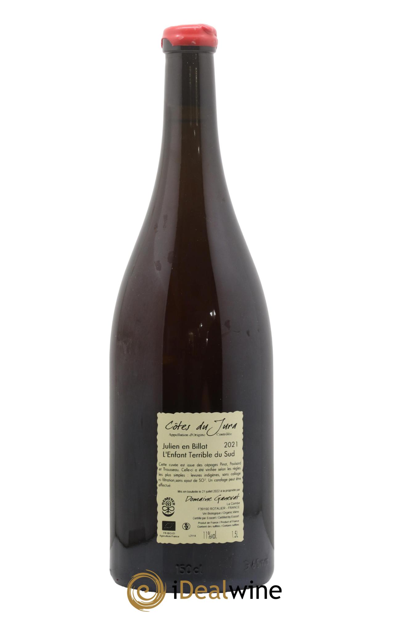 Côtes du Jura Julien en Billat l'enfant terrible du Sud Jean-François Ganevat (Domaine) 2021 - Lotto di 1 magnum - 1