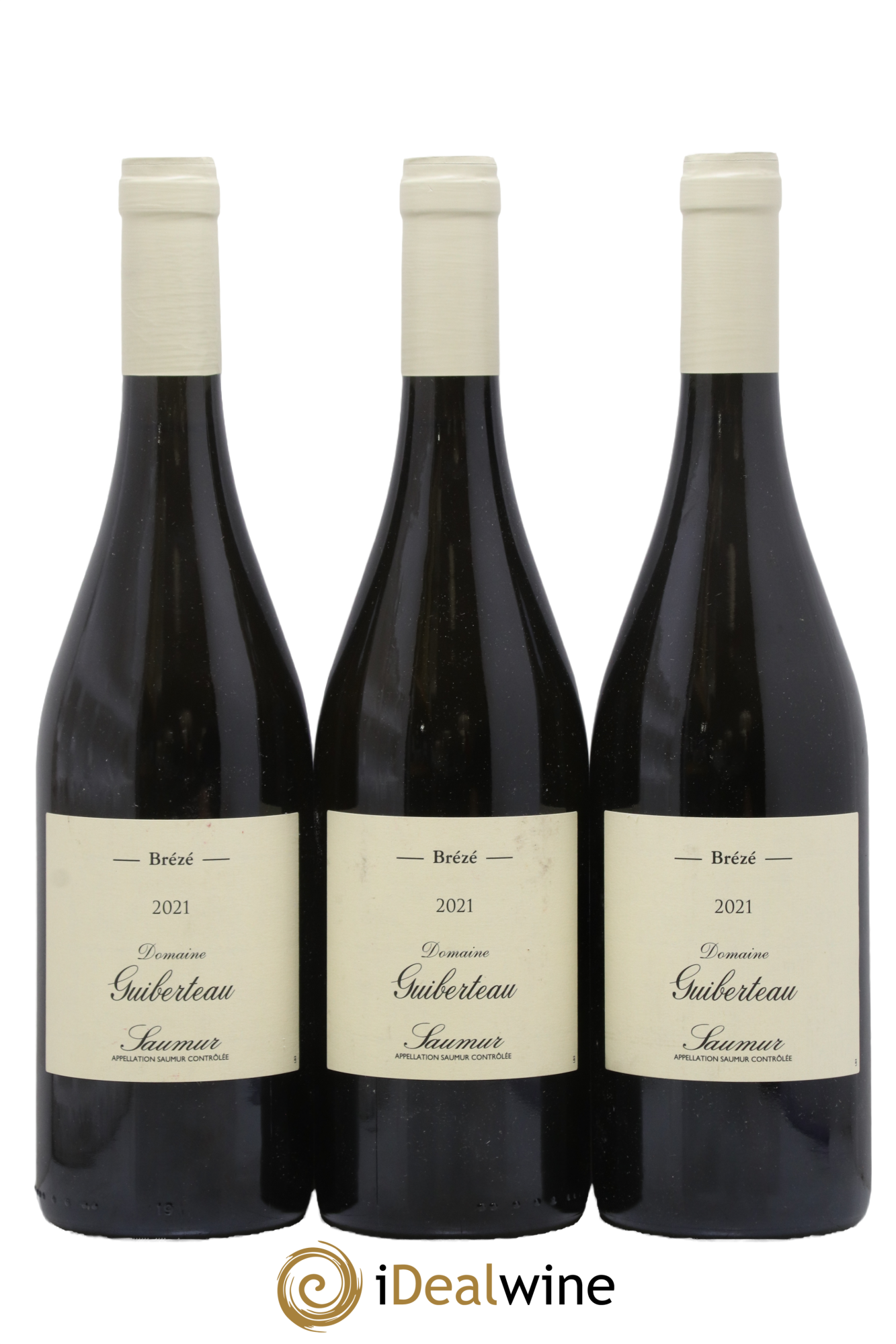 Saumur Brézé Domaine Guiberteau 2021 - Lotto di 3 bottiglie - 0