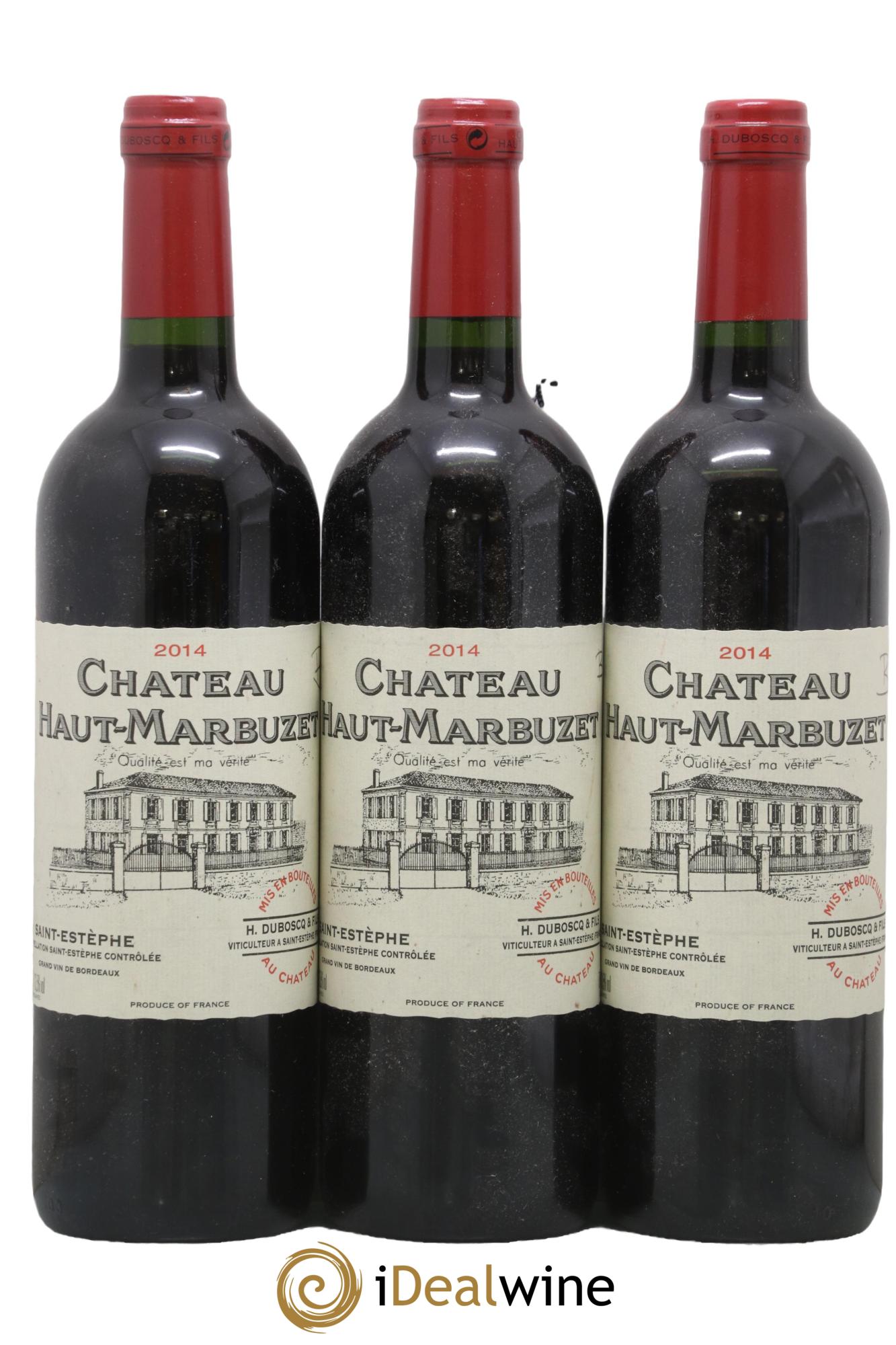 Château Haut Marbuzet 2014 - Lot of 3 bottles - 0