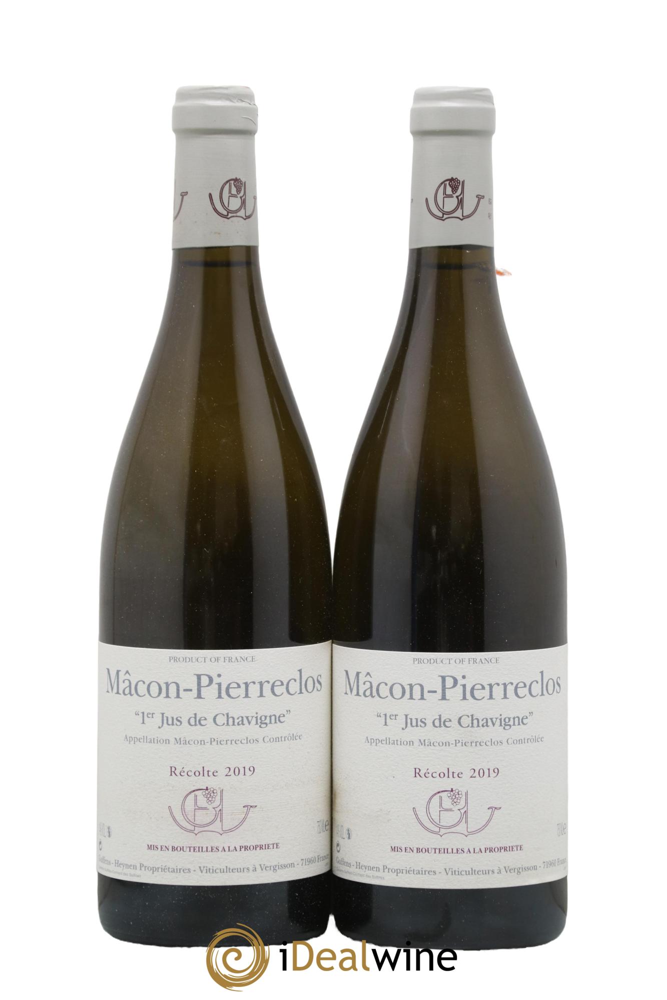 Mâcon Pierreclos 1er Jus de Chavigne Guffens-Heynen 2019 - Lot de 2 bouteilles - 0