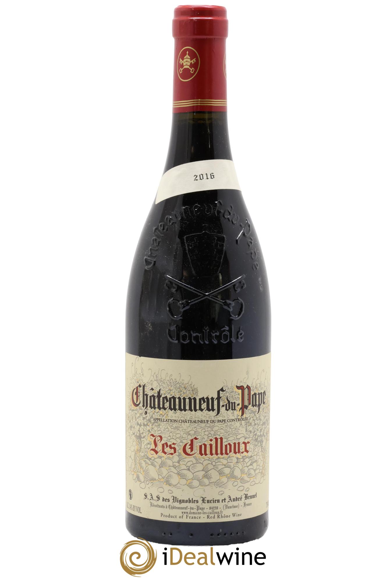 Châteauneuf-du-Pape Les Cailloux André Brunel 2016 - Posten von 1 Flasche - 0