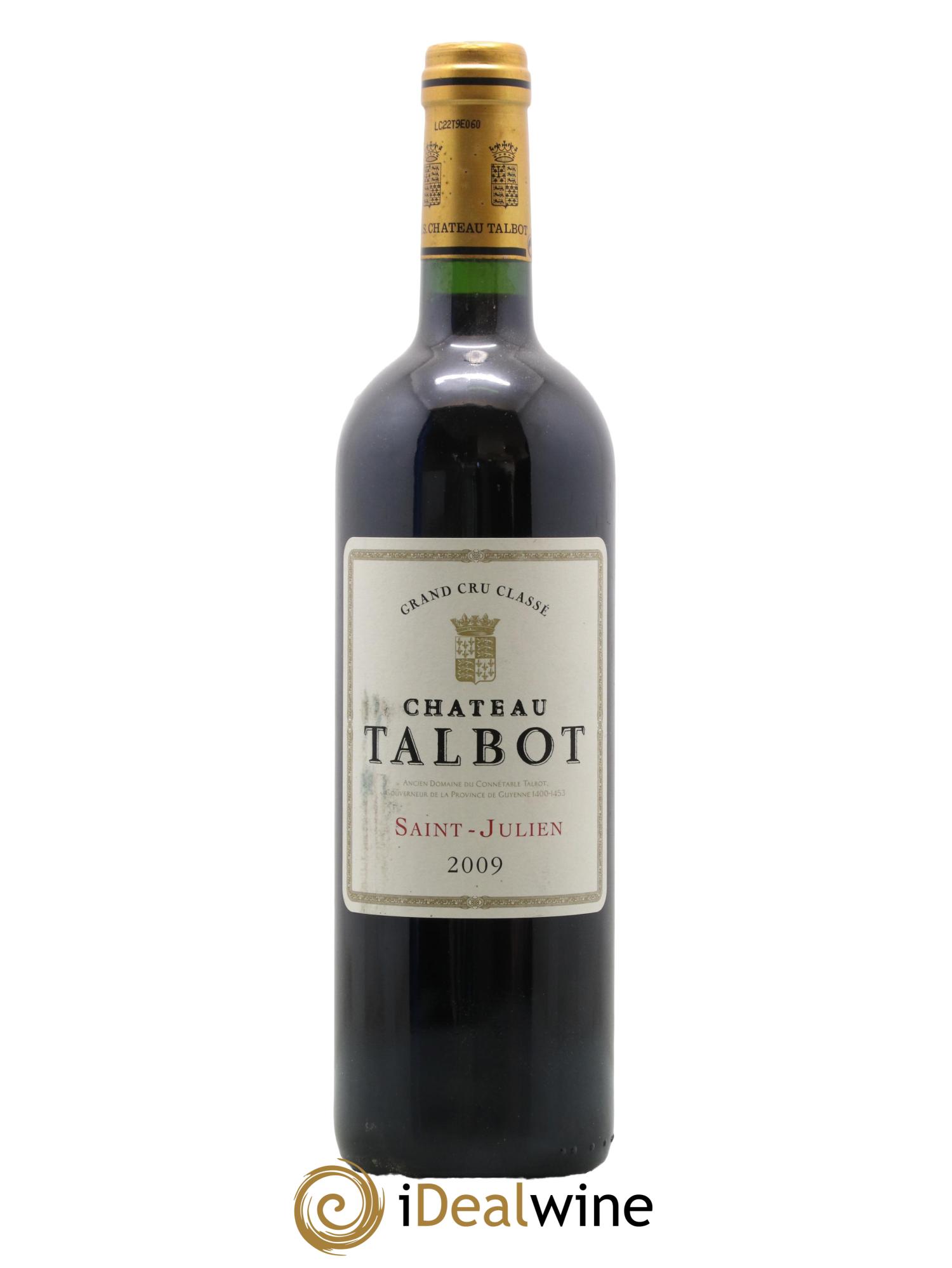Château Talbot 4ème Grand Cru Classé 2009 - Lot de 1 bouteille - 0