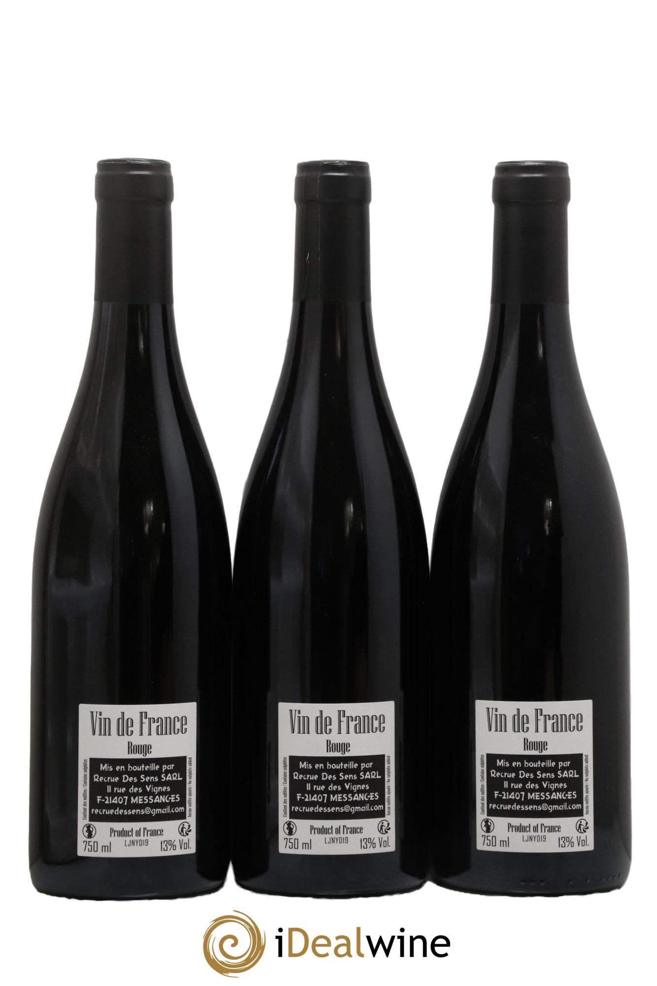 Vin de France Jeannot Yann Durieux - Recrue des Sens 2019 - Lot de 3 bouteilles - 1