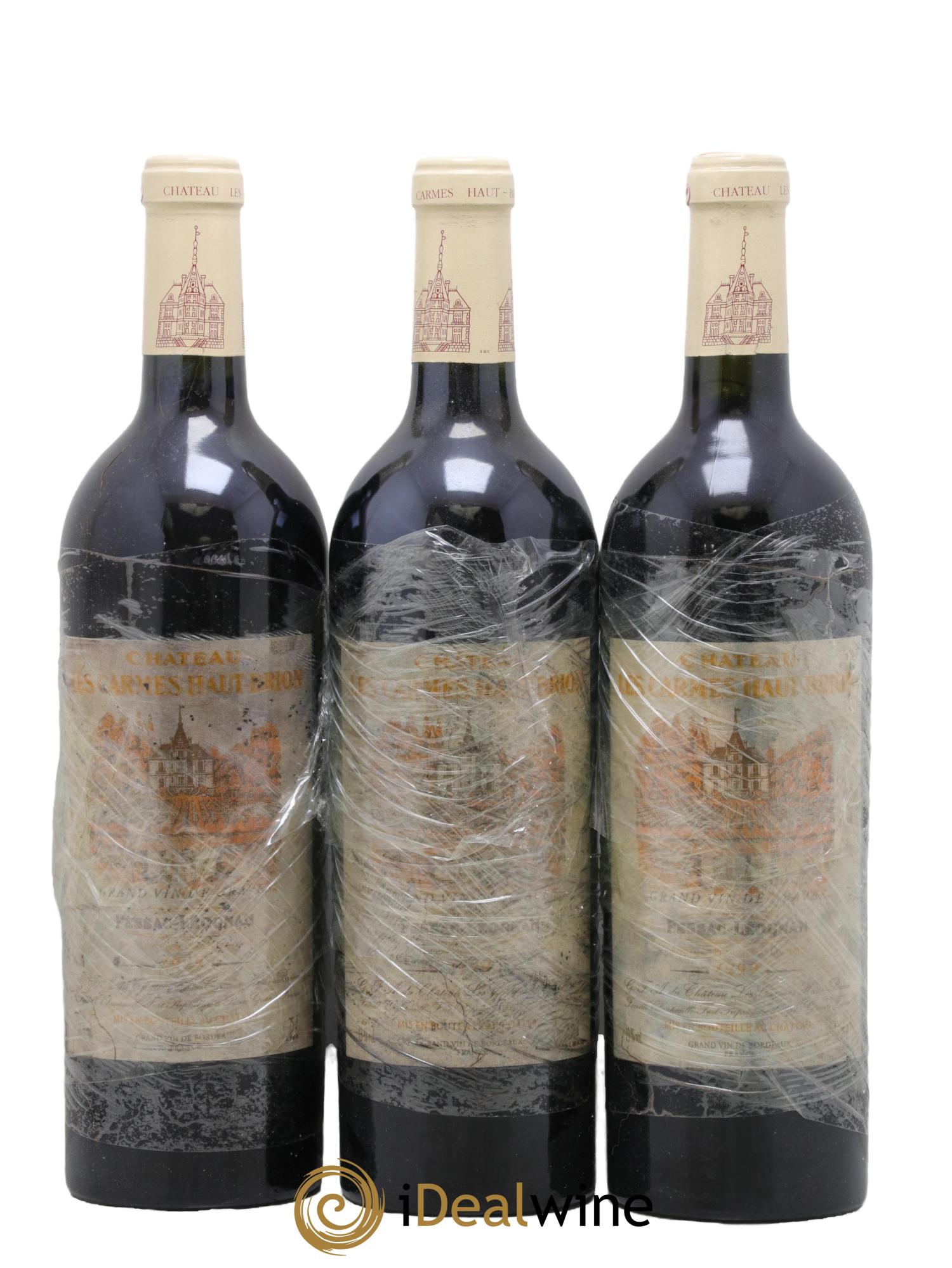 Château Les Carmes Haut-Brion 1999 - Lotto di 3 bottiglie - 0