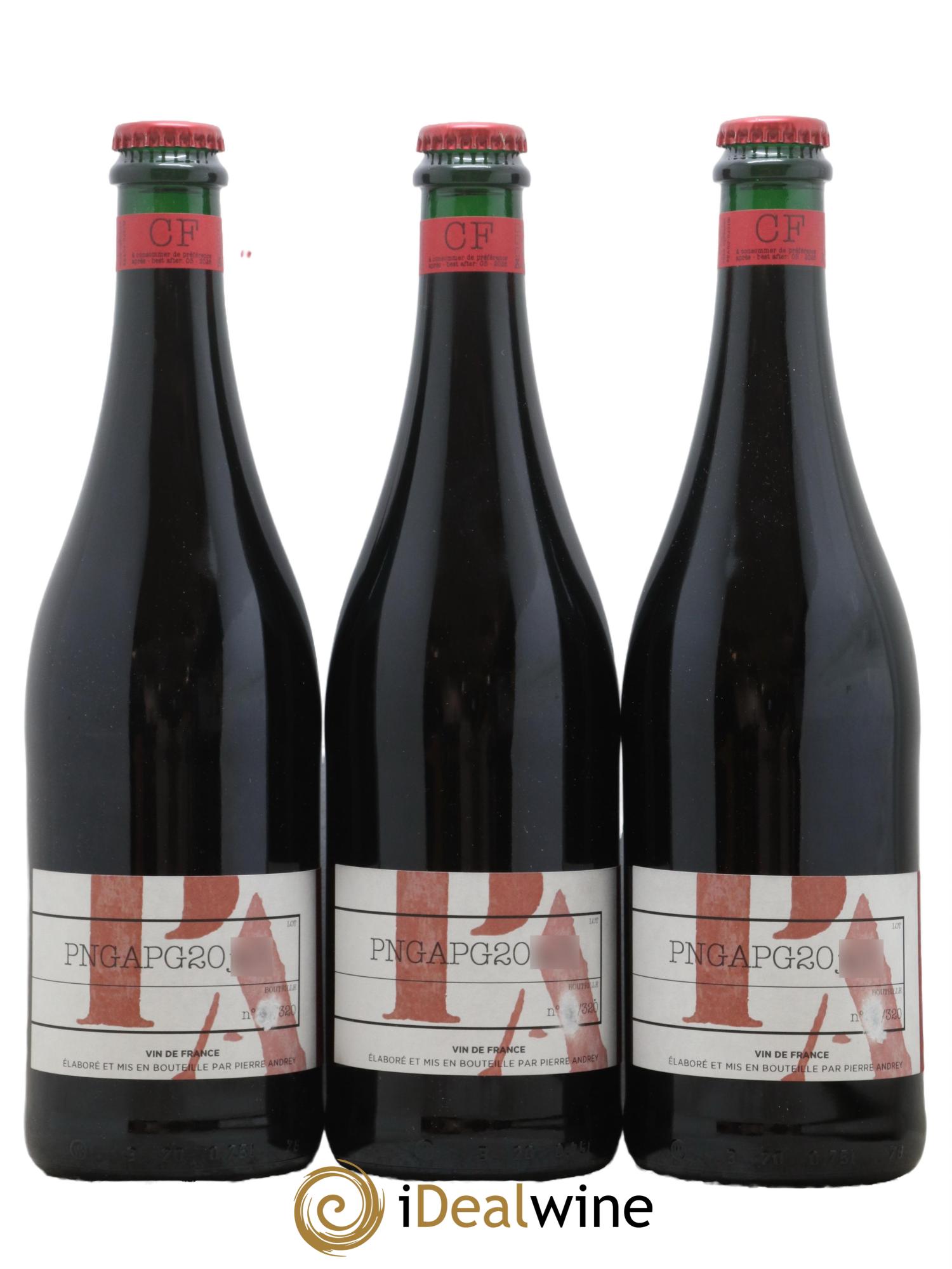 Vin de France Cantio Familiae Pinot Noir Gamay Pinot Gris Domaine Pierre Andrey 2020 - Lot de 3 bouteilles - 0