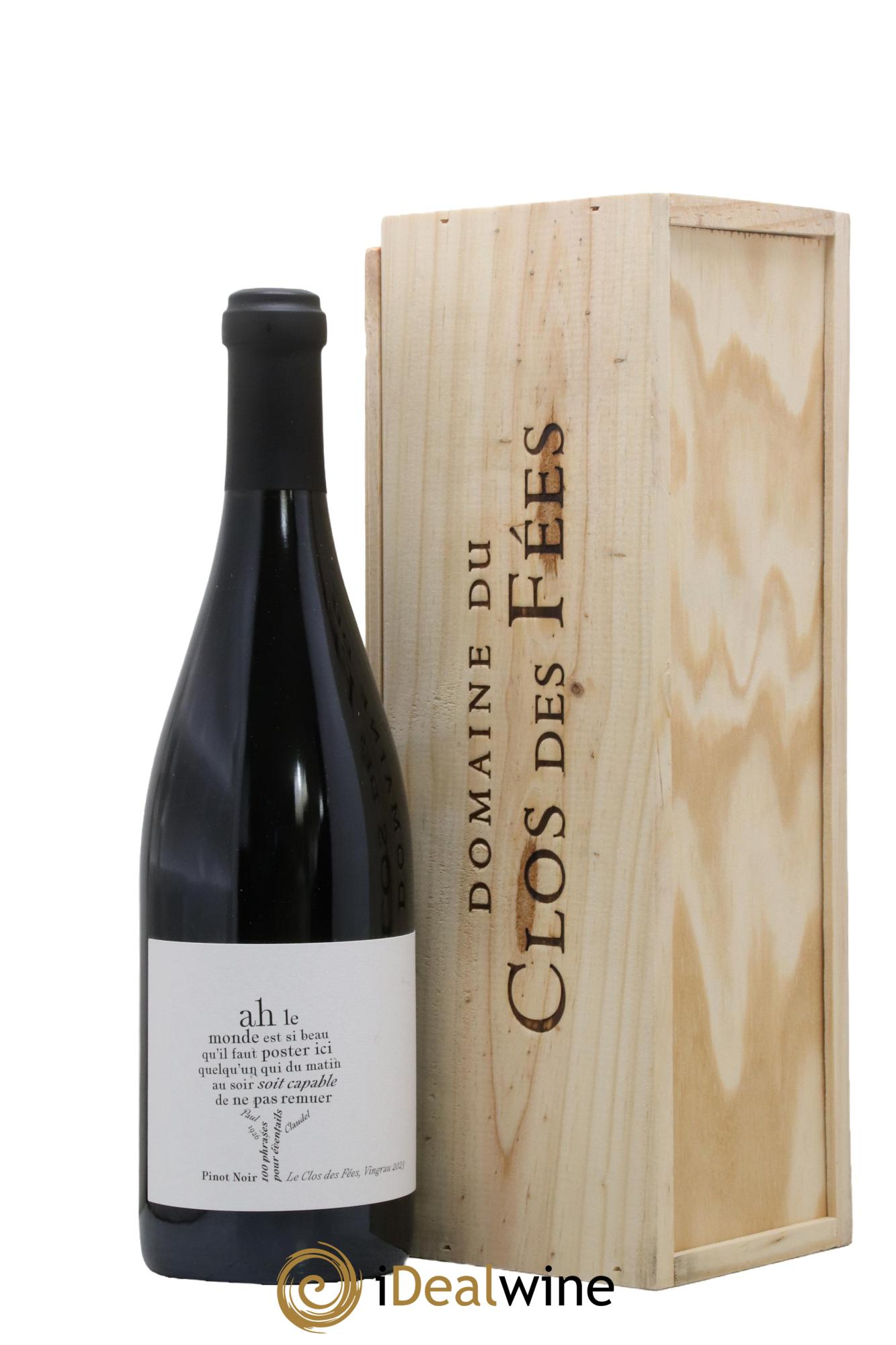 Côtes Catalanes Clos des Fées 100 Phrases pour éventails Hervé Bizeul 2023 - Lot of 1 bottle - 0