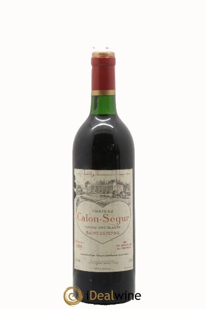 Château Calon Ségur 3ème Grand Cru Classé 1991 - Lotto di 1 bottiglia - 0