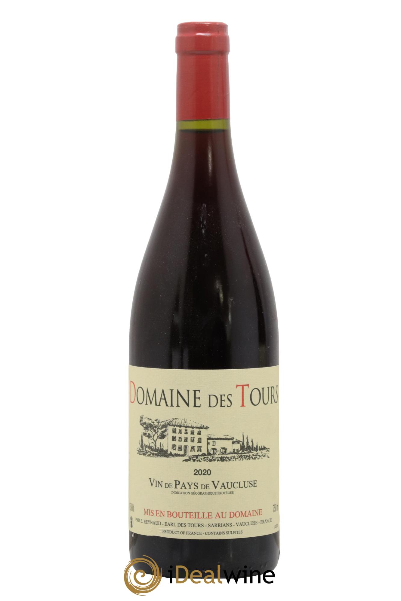 Vaucluse (Vin de Pays de Vaucluse) Domaine des Tours Emmanuel Reynaud 2020 - Lot de 1 bouteille - 0