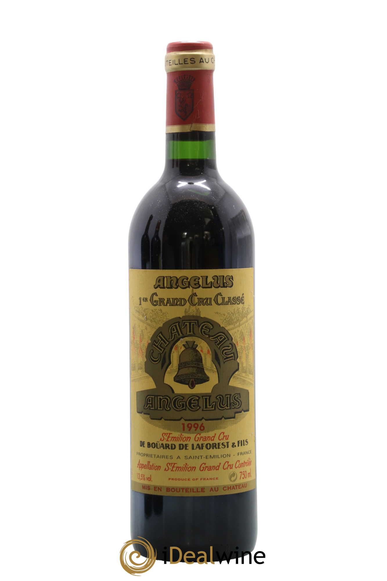 Château Angélus 1er Grand Cru Classé A 1996 - Lot de 1 bouteille - 0