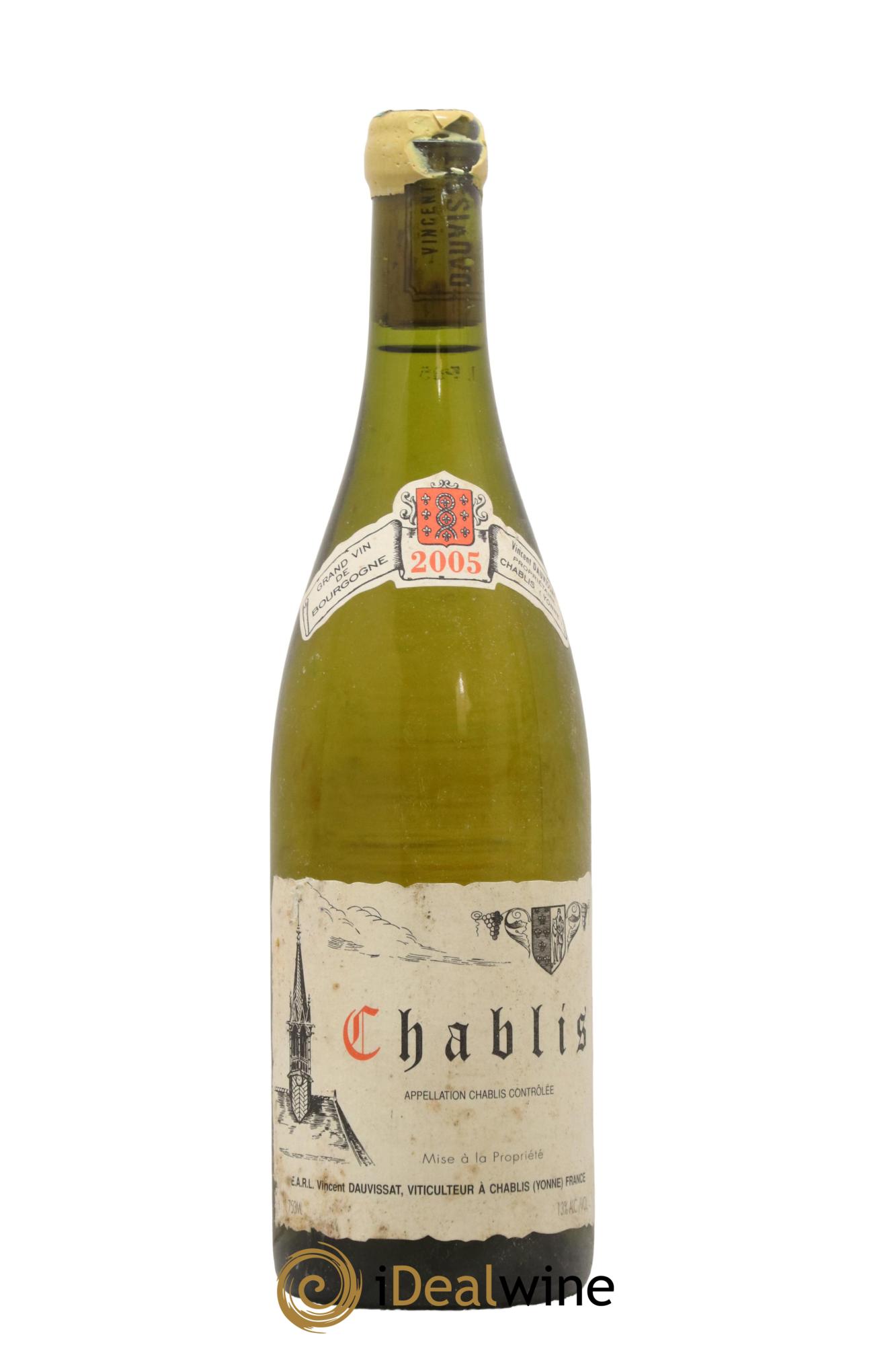 Chablis Vincent Dauvissat (Domaine) 2005 - Lot de 1 bouteille - 0