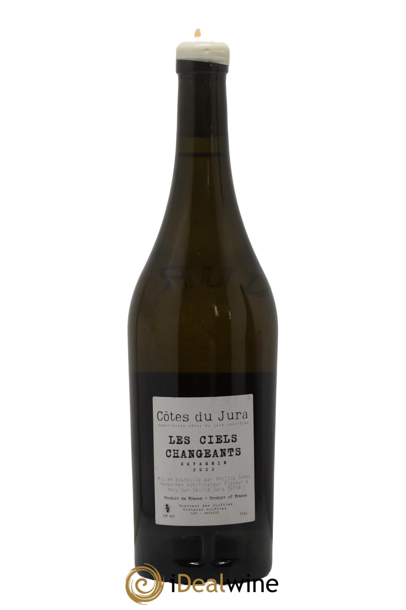 Côtes du Jura Savagnin Les Ciels Changeants Domaine PJH 2022 - Lot of 1 bottle - 1
