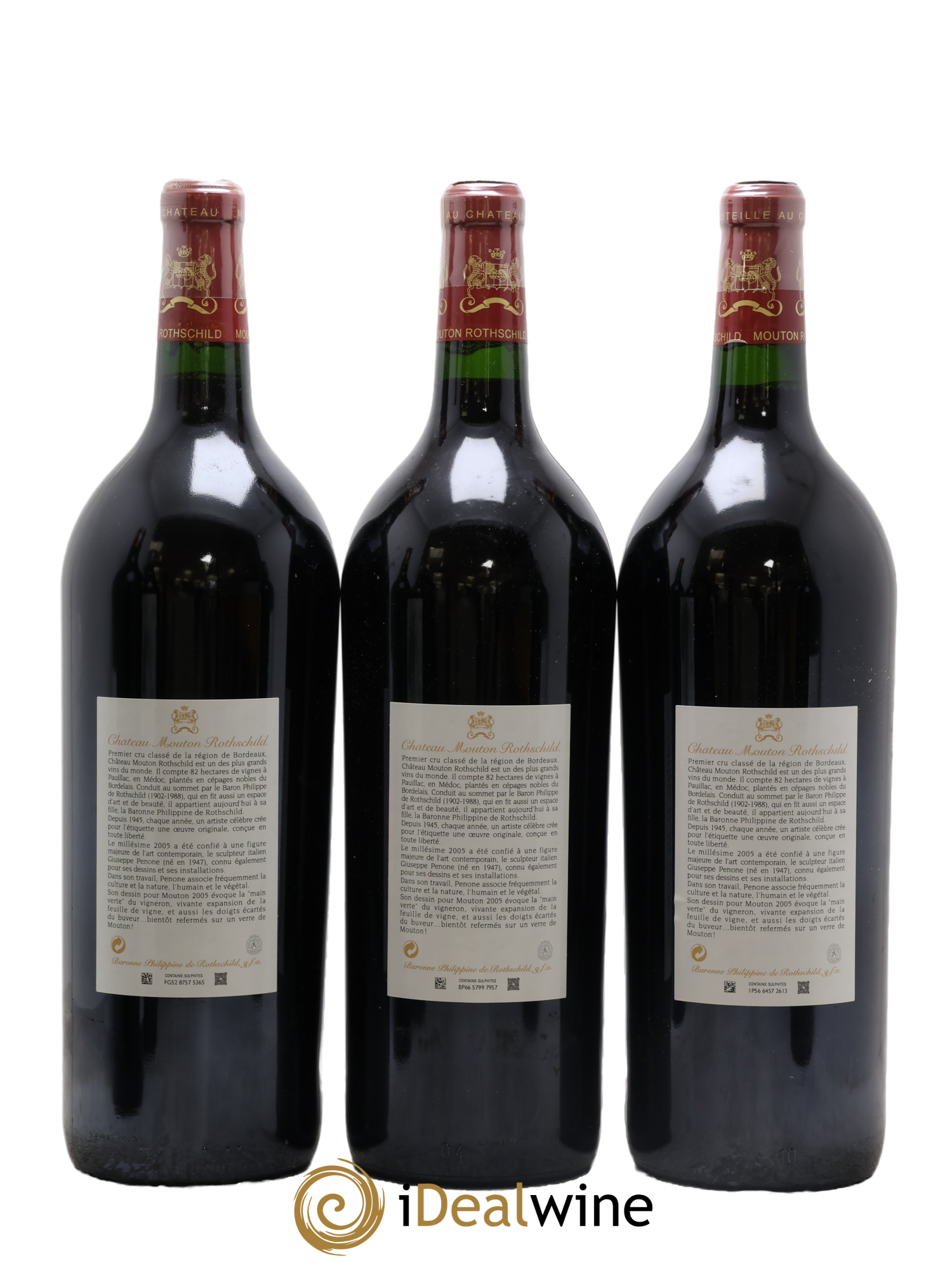 Château Mouton Rothschild 1er Grand Cru Classé 2005 - Lot of 6 magnums - 2