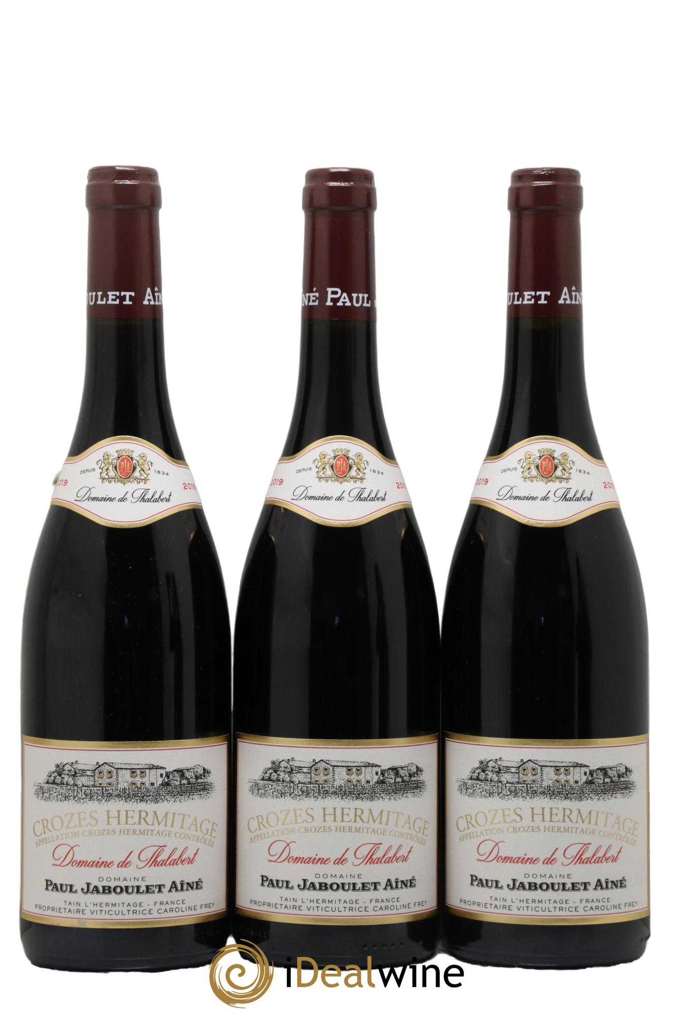 Crozes-Hermitage Domaine de Thalabert Paul Jaboulet Ainé 2019 - Lot de 3 bouteilles - 0
