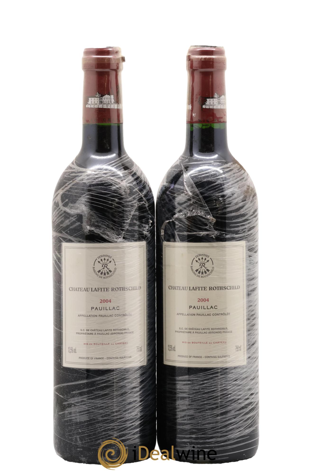 Château Lafite Rothschild 1er Grand Cru Classé 2004 - Lotto di 2 bottiglie - 1