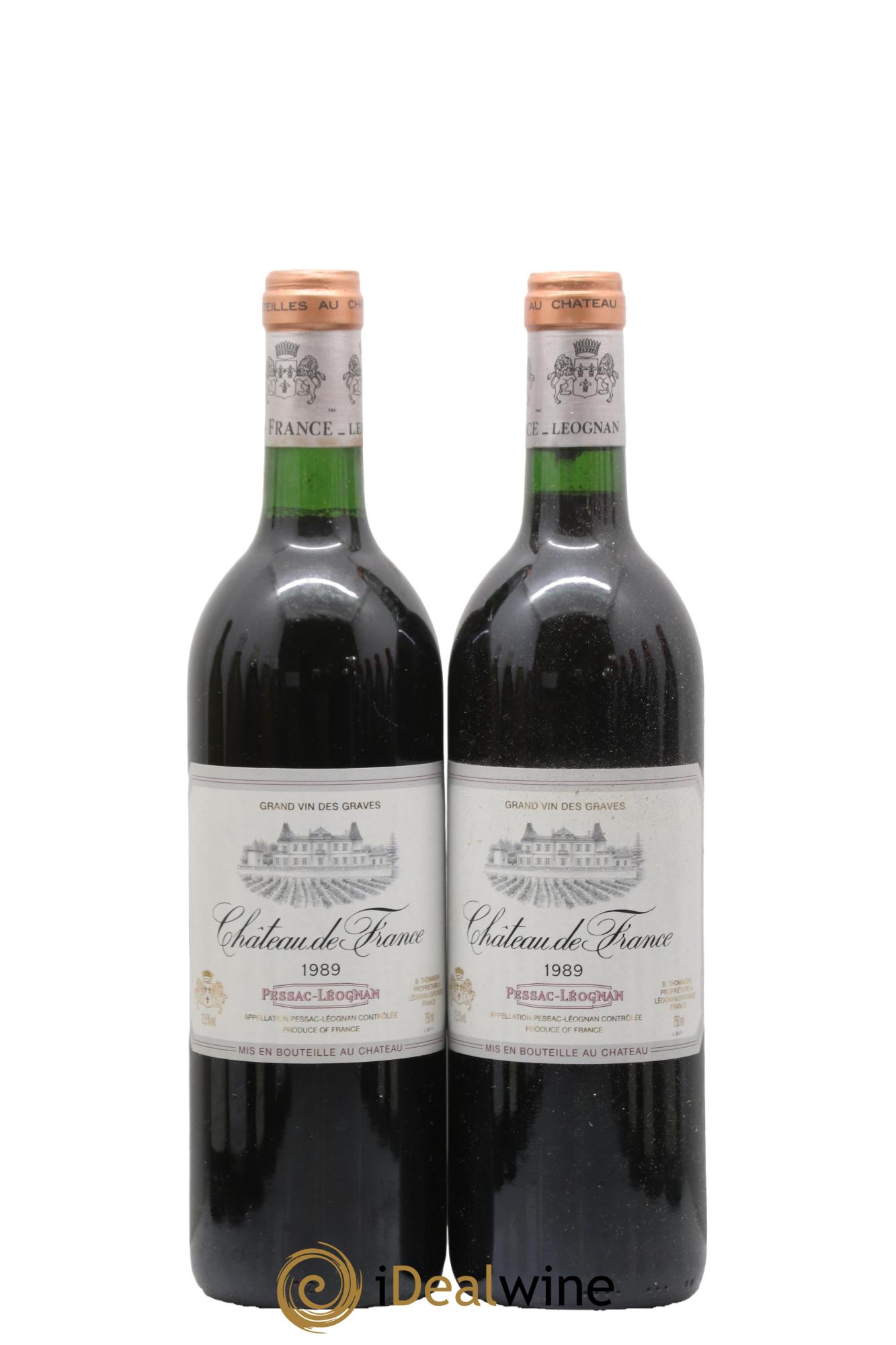 Château de France 1989 - Lot de 2 bouteilles - 0