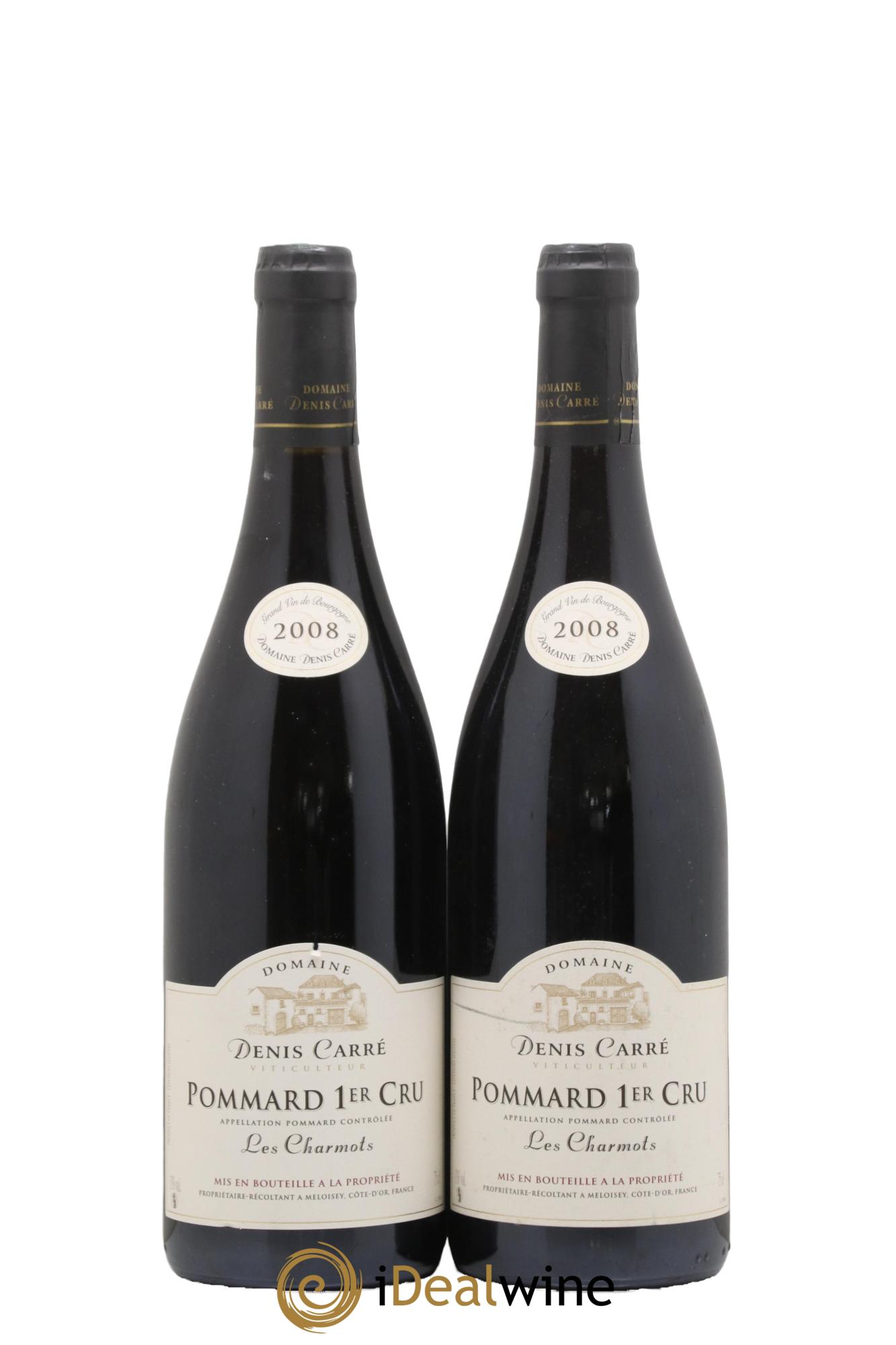 Pommard 1er Cru Les Charmots Denis Carré 2008 - Lot de 2 bouteilles - 0