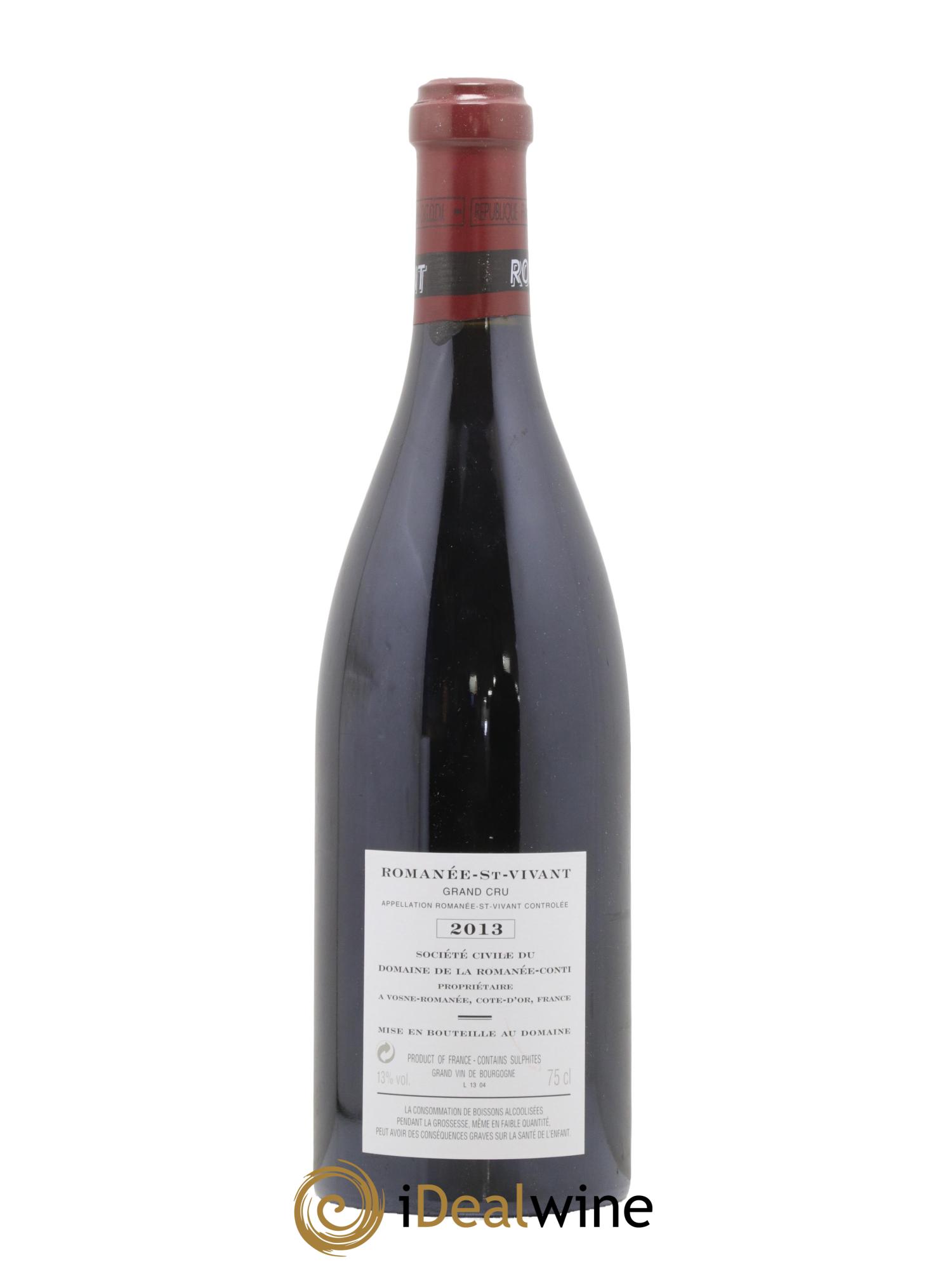 Romanée-Saint-Vivant Grand Cru Domaine de la Romanée-Conti 2013 - Lot of 1 bottle - 1