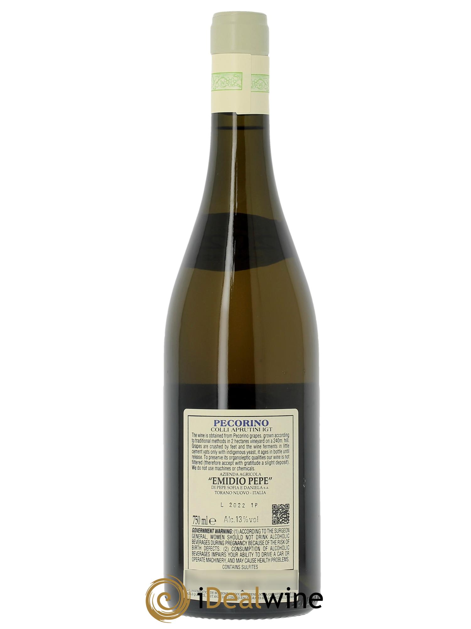 Colli Aprutini IGT Pecorino Emidio Pepe 2022 - Lot de 1 bouteille - 1