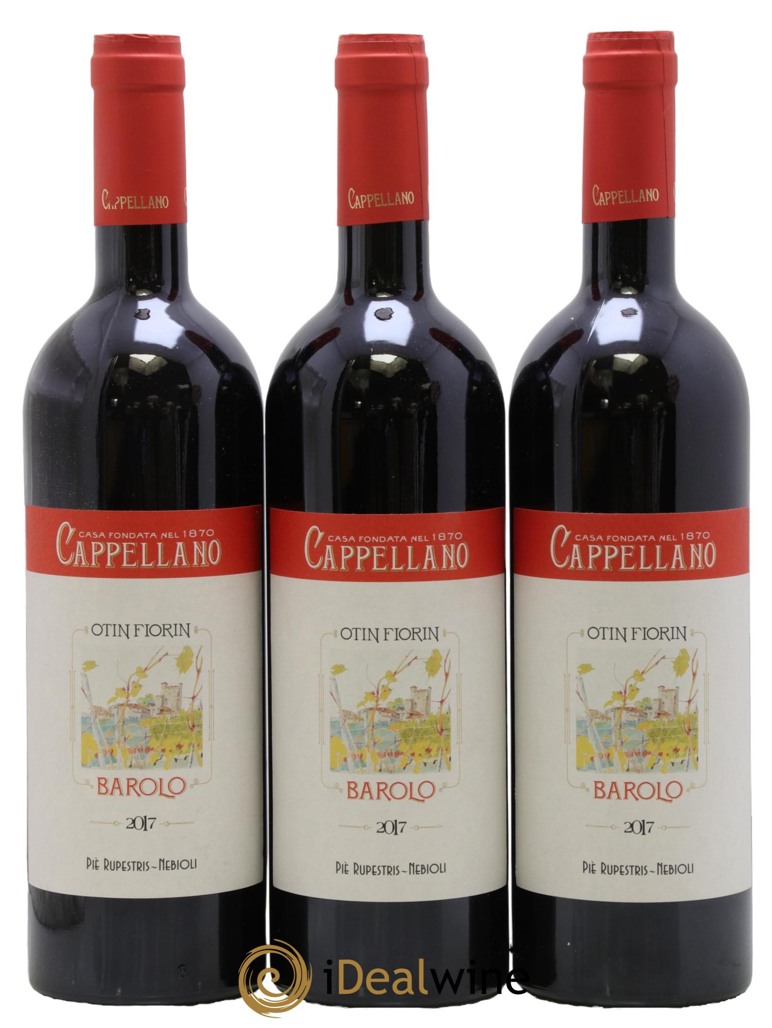 Barolo DOCG Pie Rupestris Cappellano 2017 - Lot de 3 bouteilles - 0