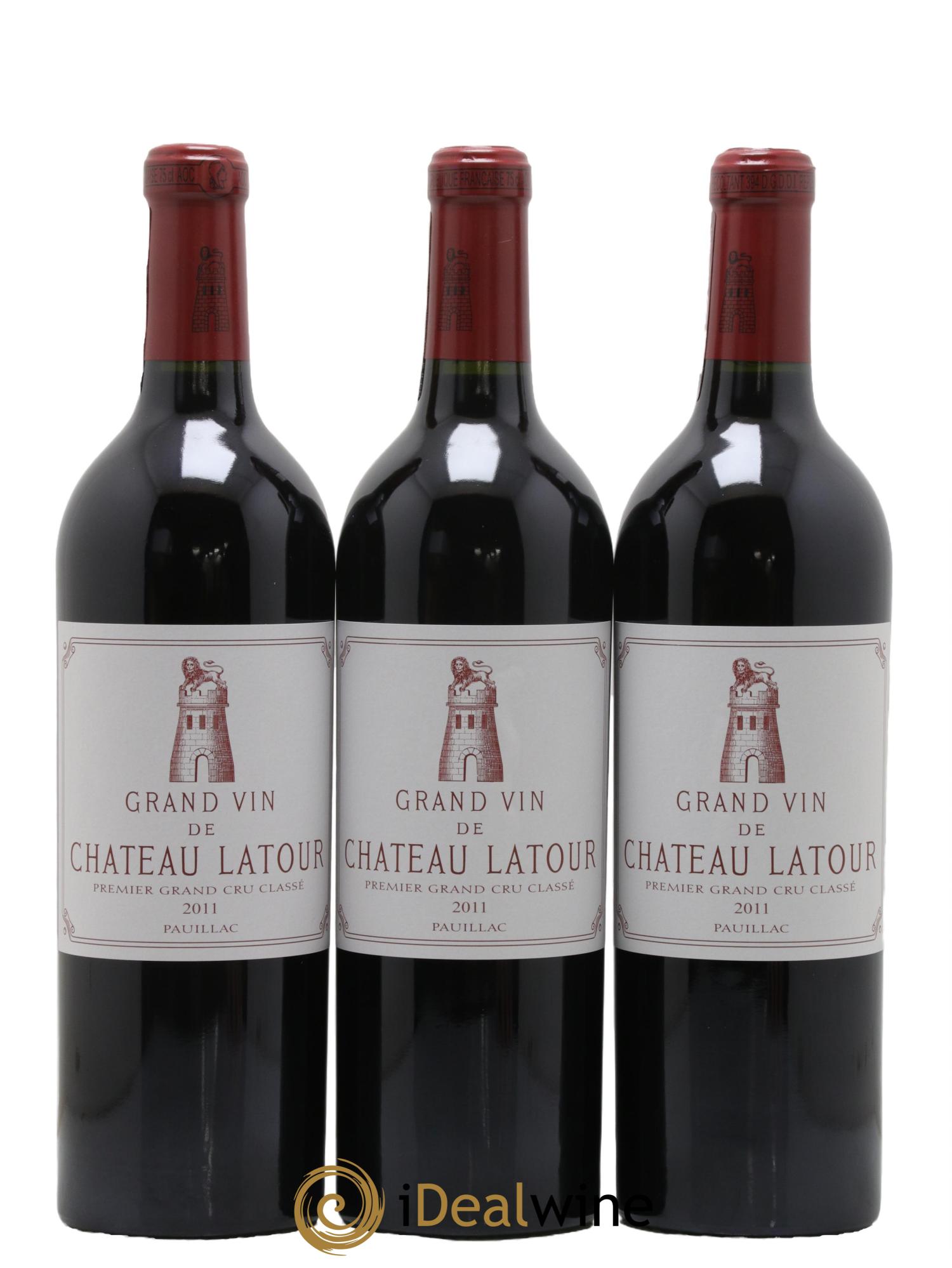Château Latour 1er Grand Cru Classé 2011 - Lot de 3 bouteilles - 0