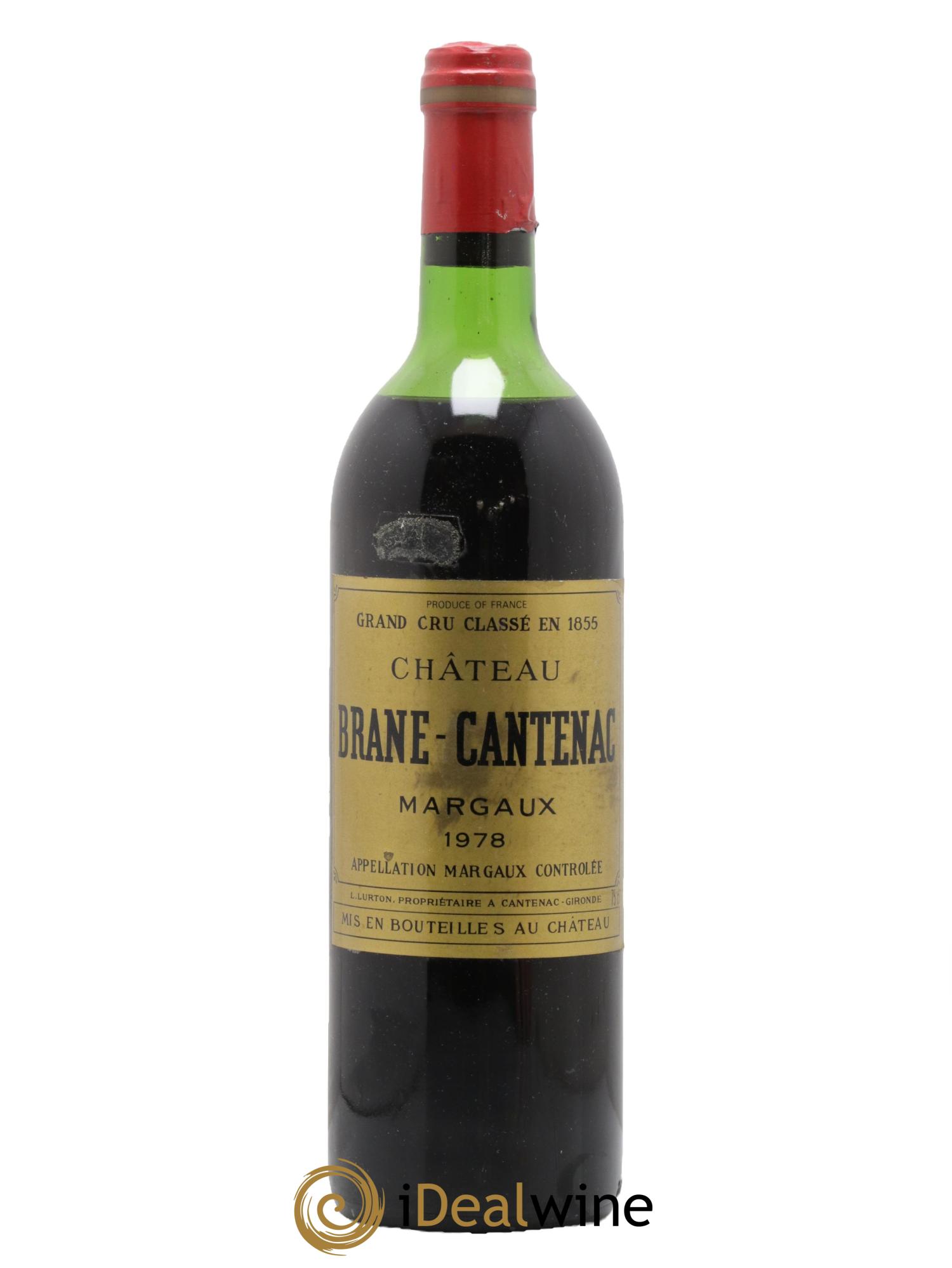 Château Brane Cantenac 2ème Grand Cru Classé 1978 - Lot de 1 bouteille - 0