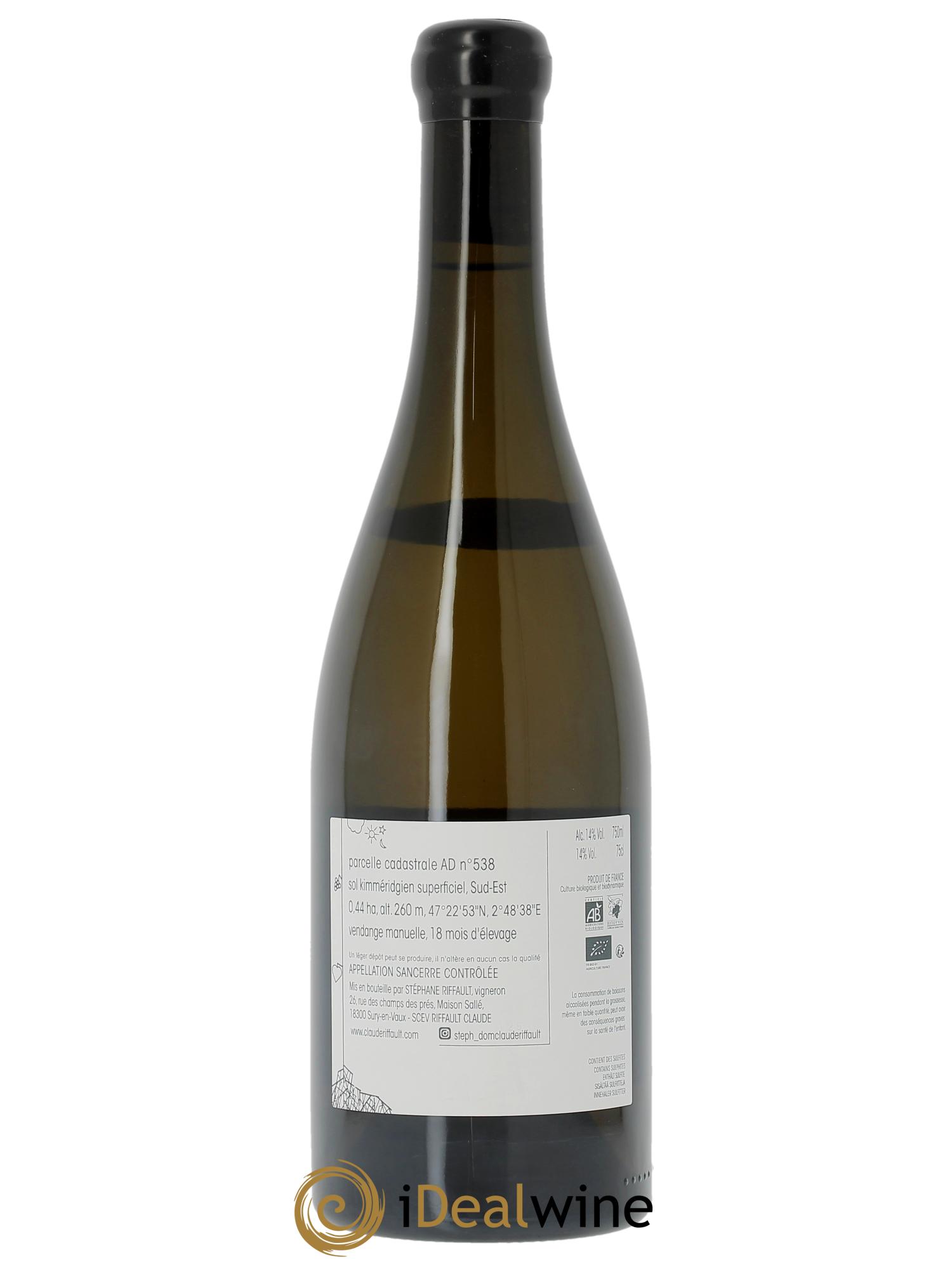 Sancerre Monoparcelle 538 Claude Riffault 2023 - Lotto di 1 bottiglia - 1
