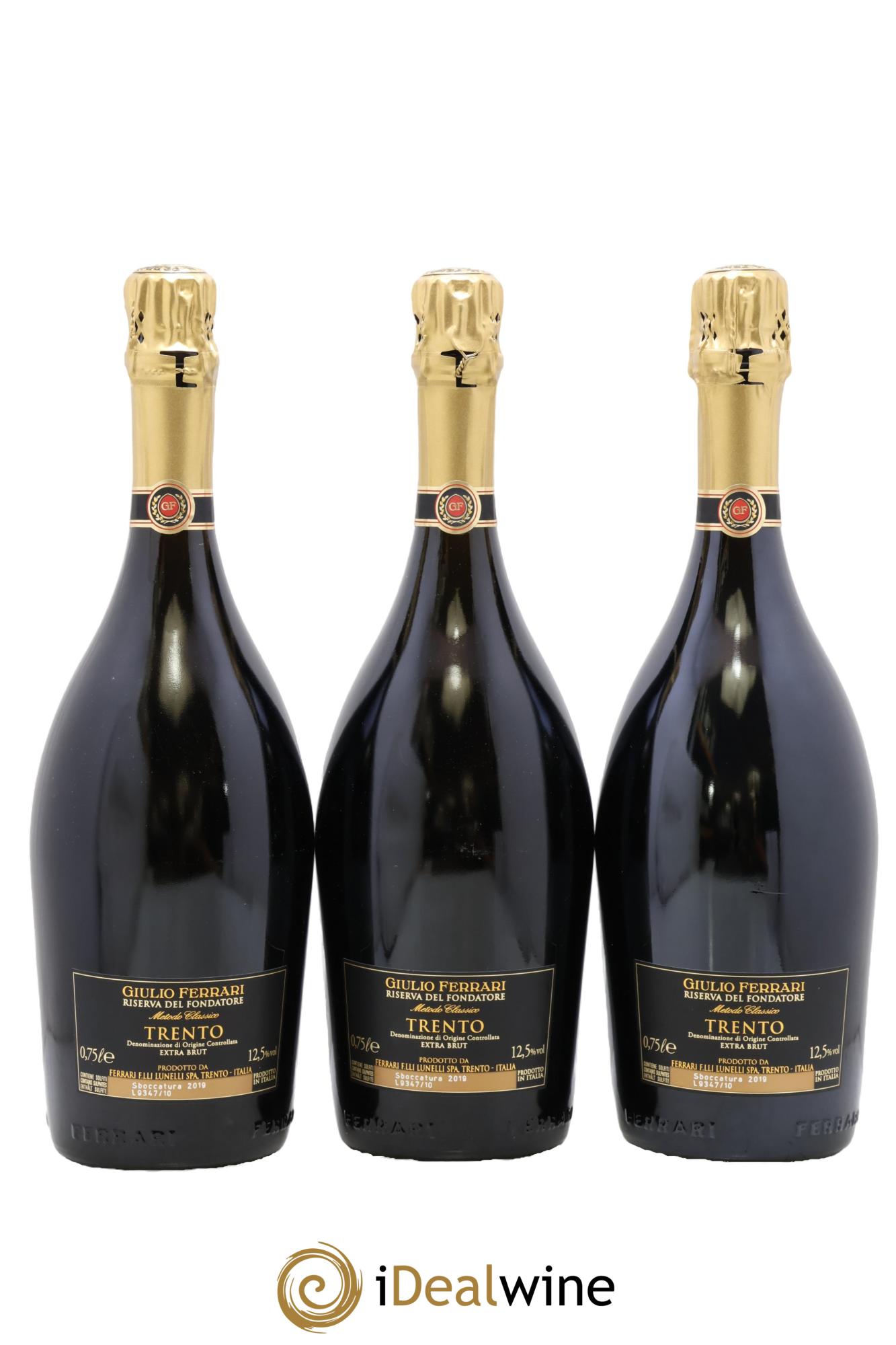 Trento DOC Riserva Del Fondatore Giulio Ferrari 2008 - Posten von 3 Flaschen - 1
