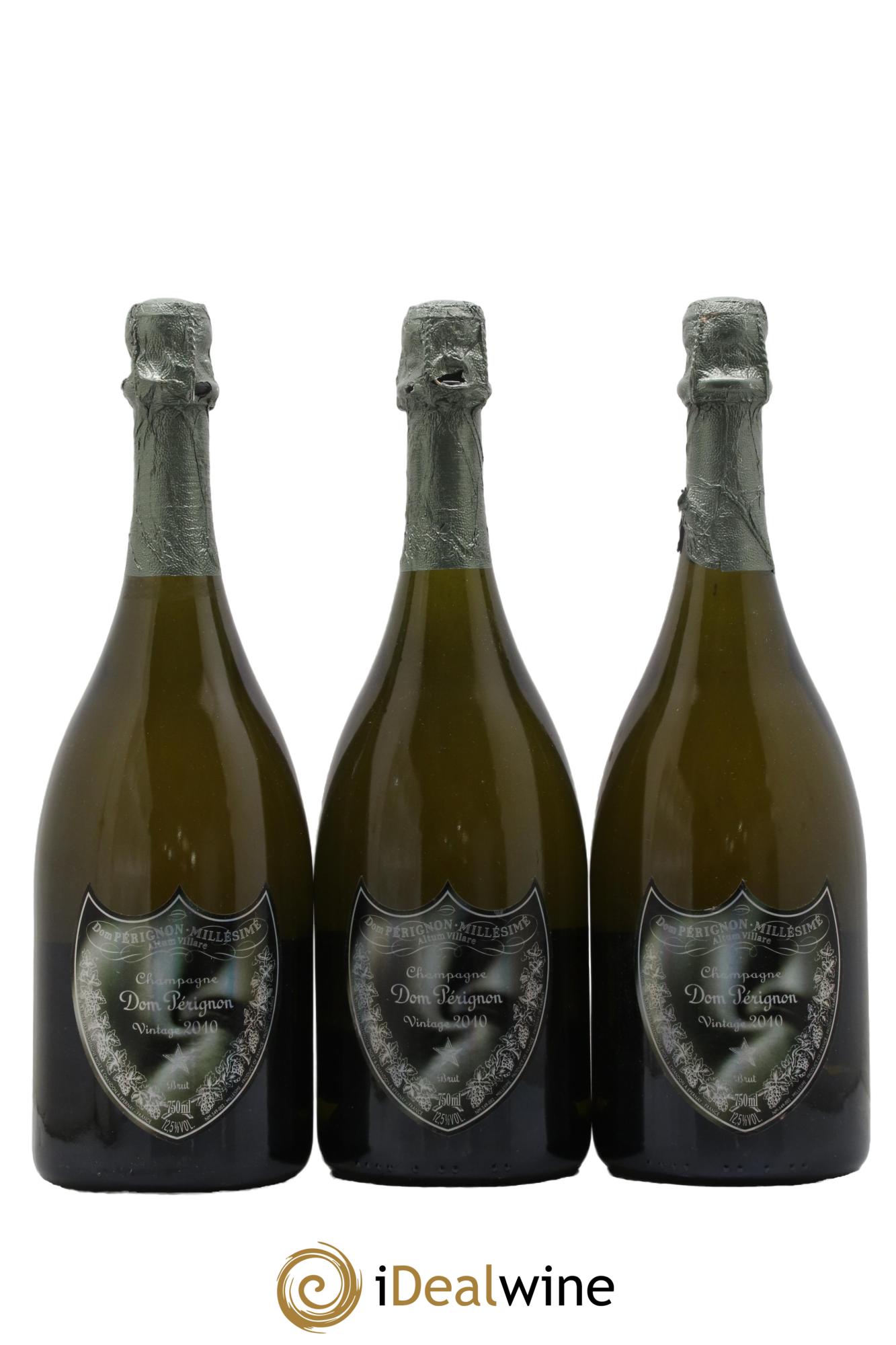 Vintage Edition Limitée Lady Gaga Dom Pérignon 2010 - Lot of 3 bottles - 0