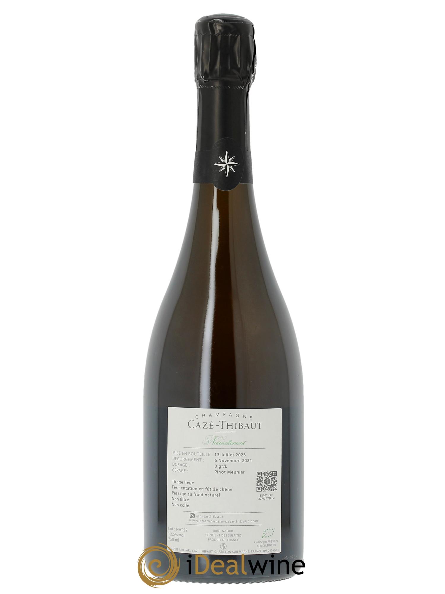 Naturellement Extra-Brut Cazé Thibaut  2022 - Lot of 1 bottle - 1