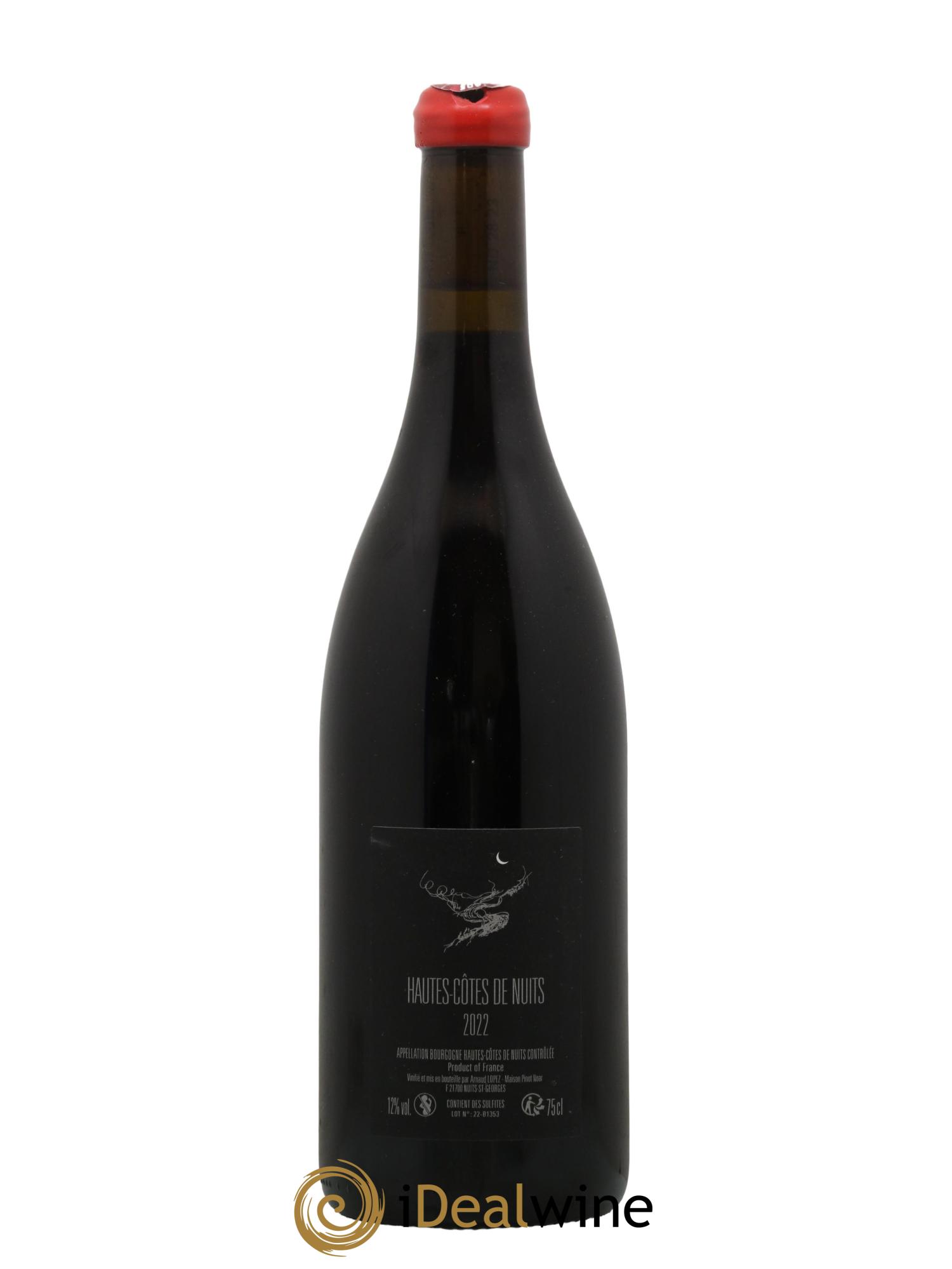 Hautes-Côtes de Nuits Pinot Noar Arnaud Lopez Chevrey 2022 - Lot de 1 bouteille - 1