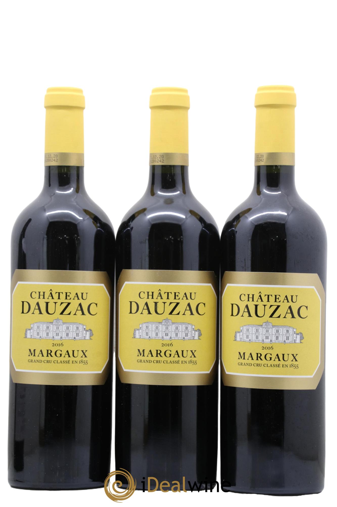 Château Dauzac 5ème Grand Cru Classé 2016 - Lot de 3 bouteilles - 0