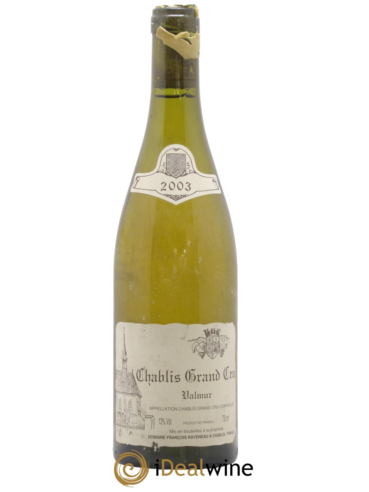 Chablis Grand Cru Valmur Raveneau (Domaine) 2003 - Lotto di 1 bottiglia - 0