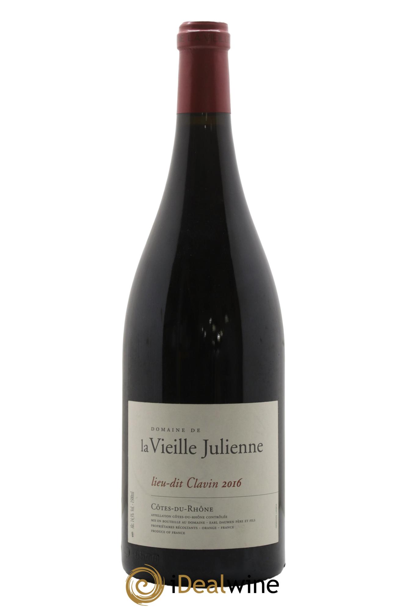 Côtes-du-Rhône Vieille Julienne (Domaine de la) Lieu-dit Clavin Jean-Paul Daumen 2016 - Lot de 1 magnum - 0