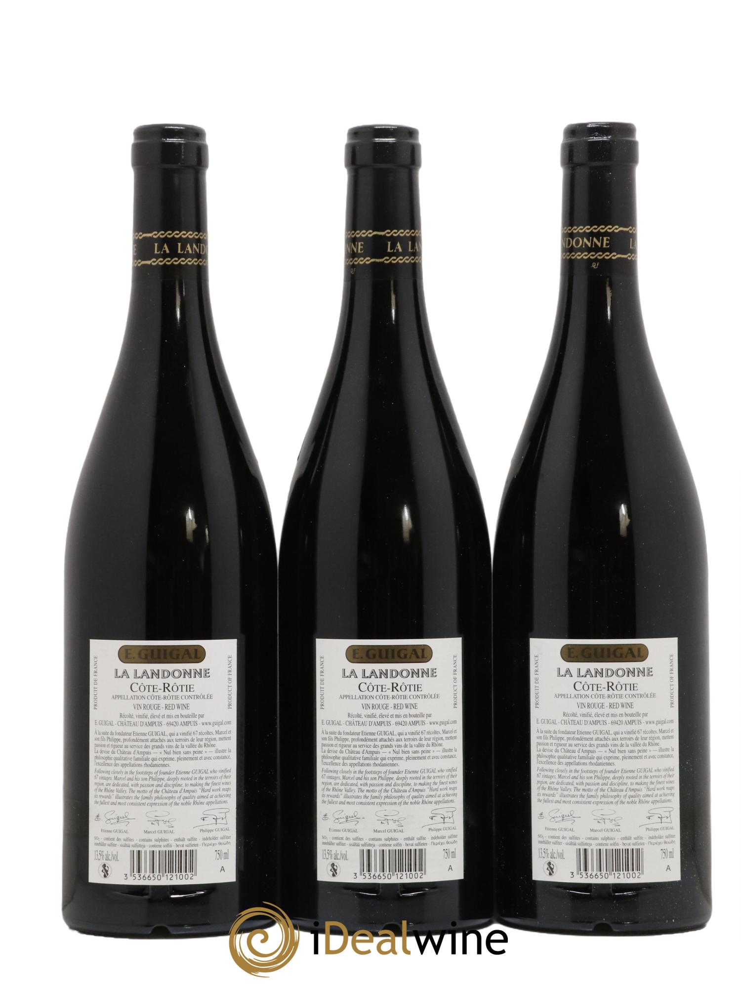 Côte-Rôtie La Landonne Guigal 2012 - Lot of 6 bottles - 2