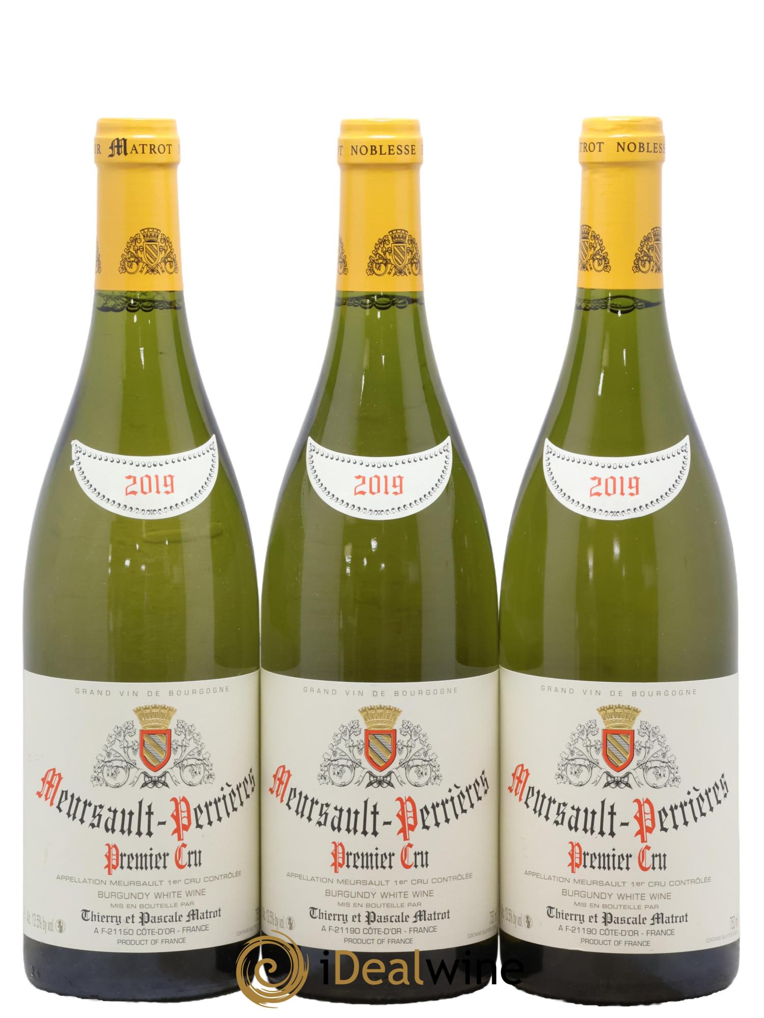 Meursault 1er Cru Perrières Matrot (Domaine) 2019 - Lot de 3 bouteilles - 0
