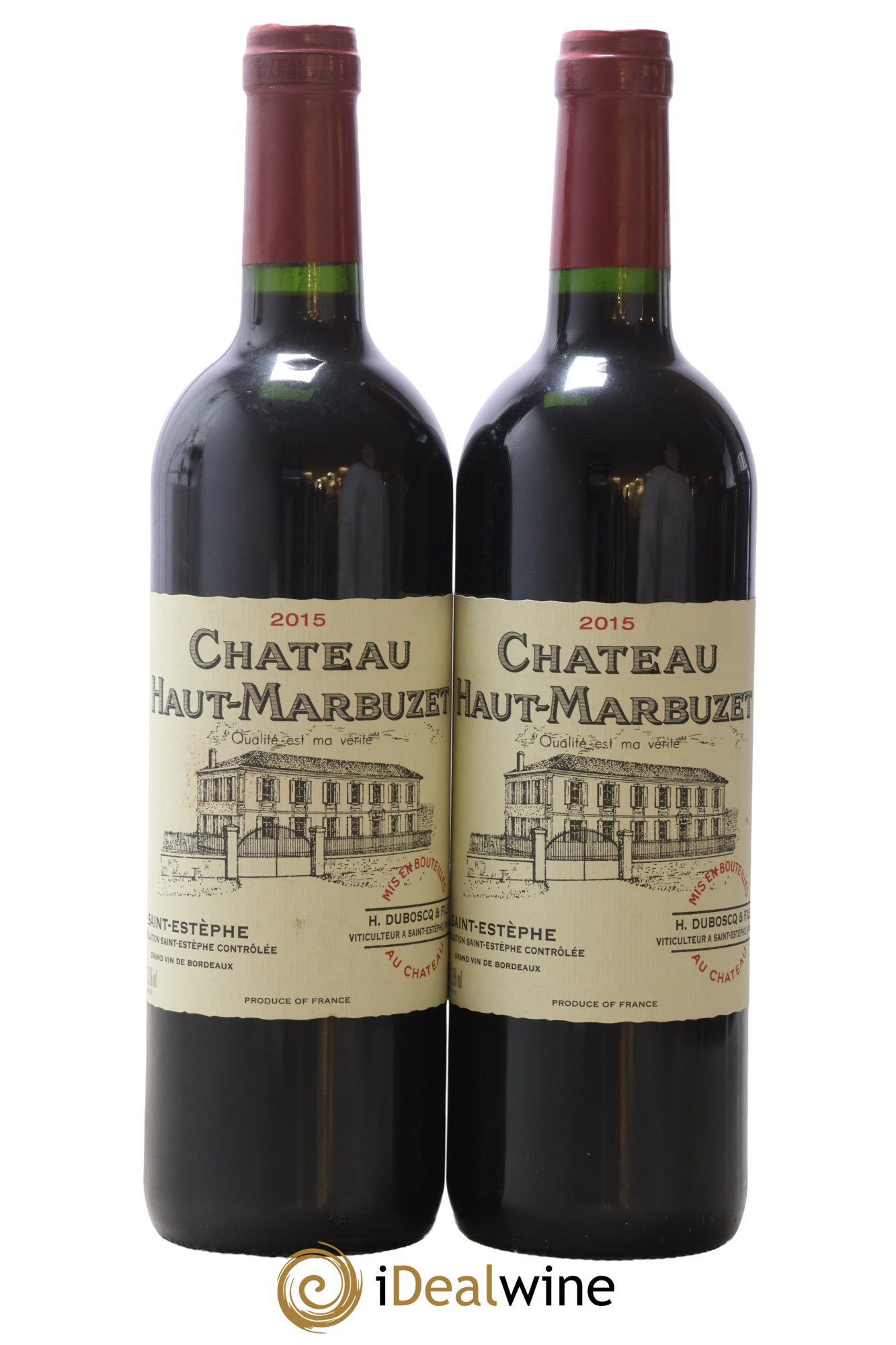 Château Haut Marbuzet 2015 - Lot of 2 bottles - 0
