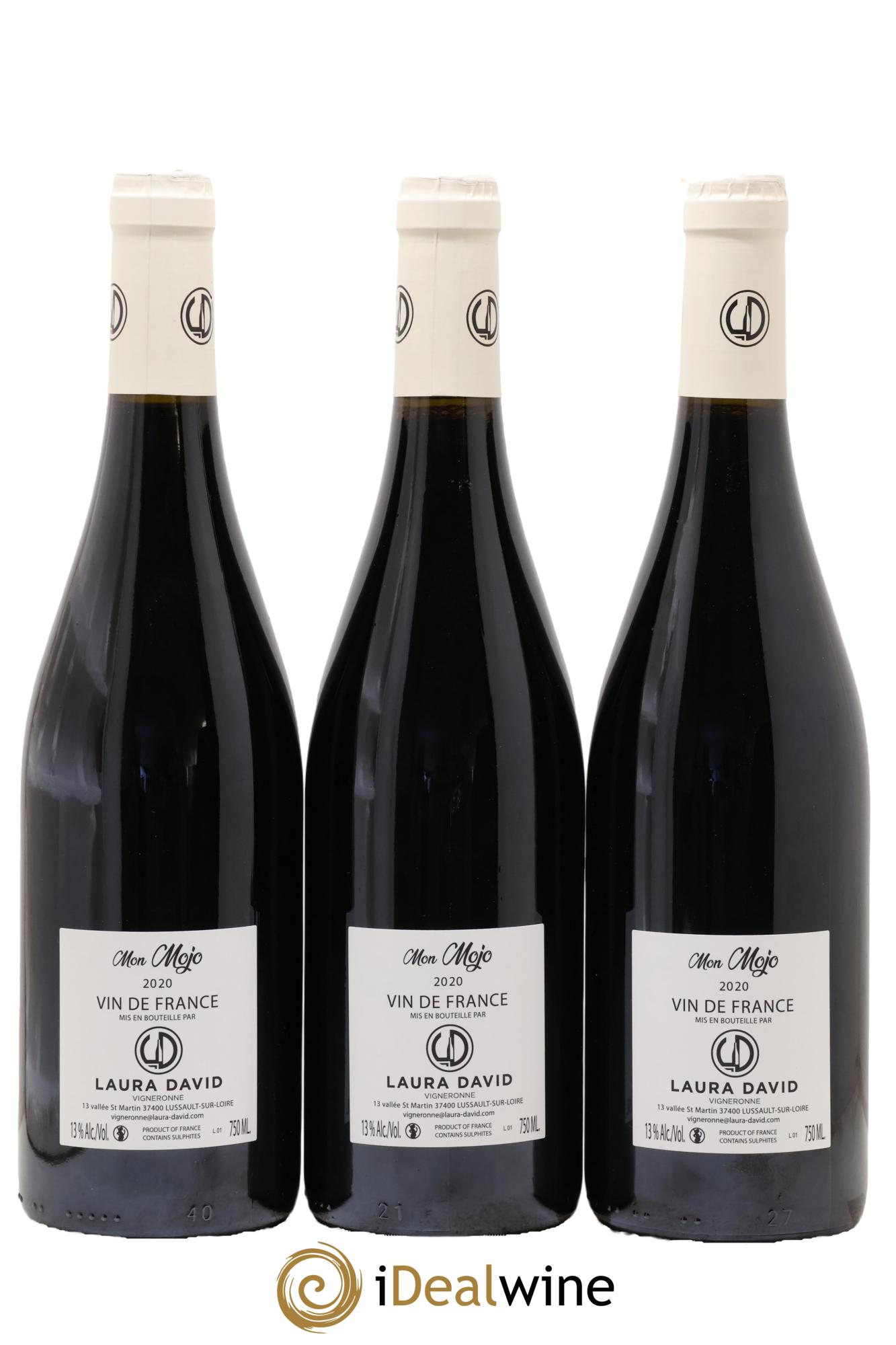 Vin de France Mon Mojo Laura David 2020 - Lot de 3 bouteilles - 1