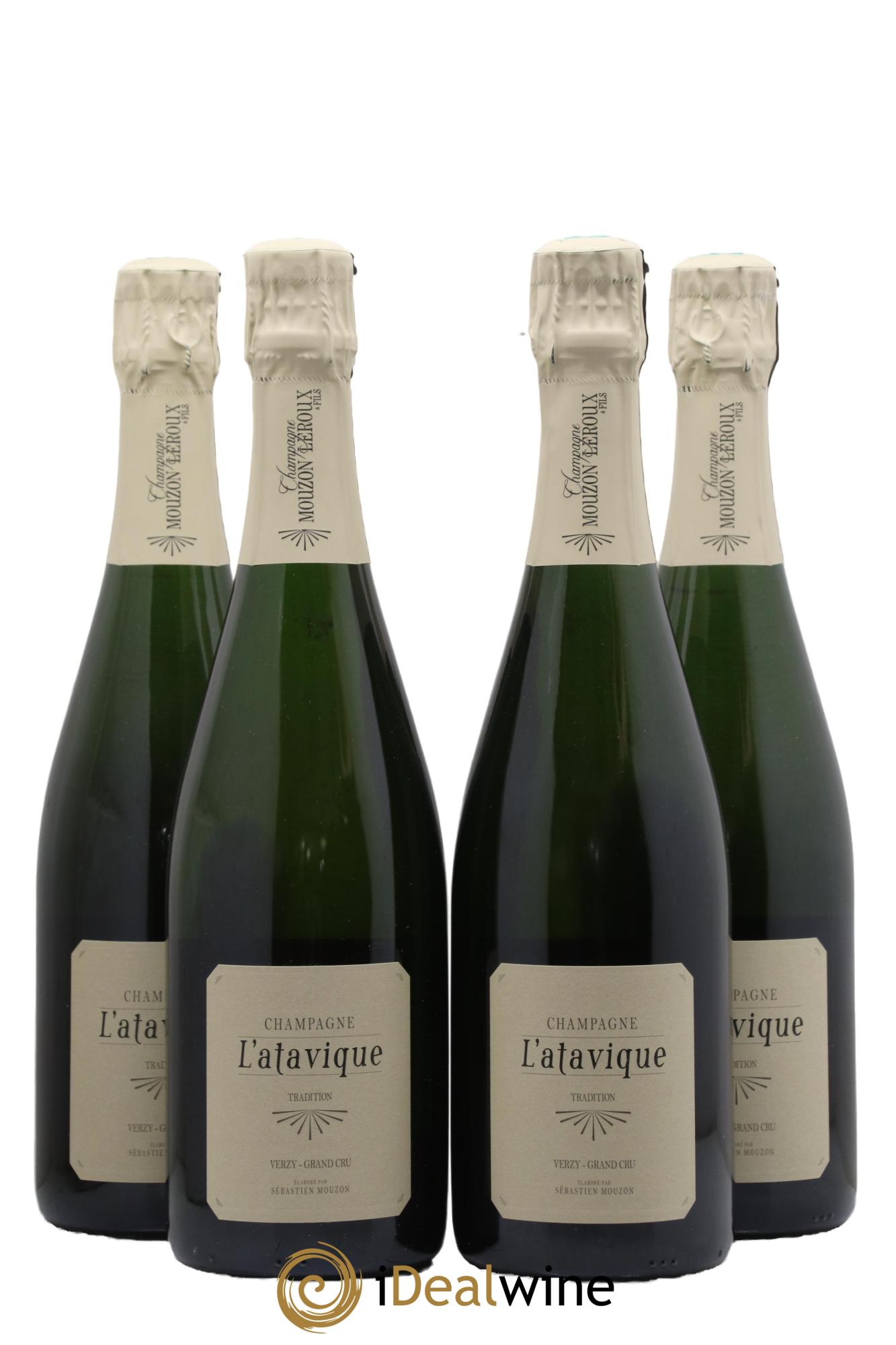 Champagne Verzy Grand Cru Atavique Maison Mouzon-Leroux - Lot de 4 bouteilles - 0