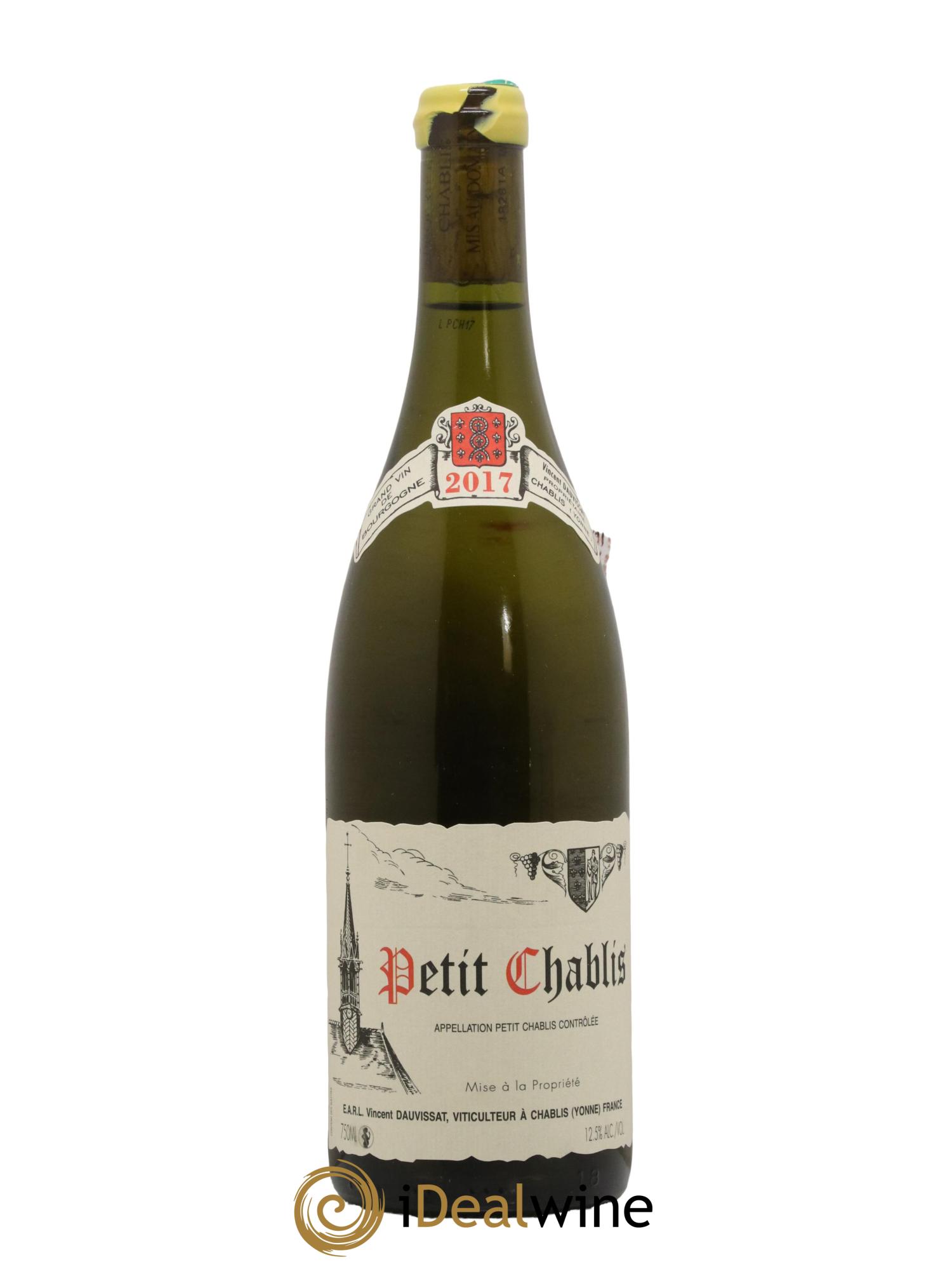 Petit Chablis Vincent Dauvissat (Domaine) 2017 - Lot de 1 bouteille - 0