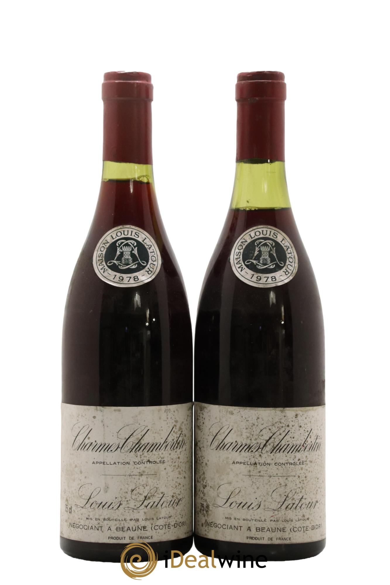 Charmes-Chambertin Grand Cru Louis Latour  1978 - Lot of 2 bottles - 0