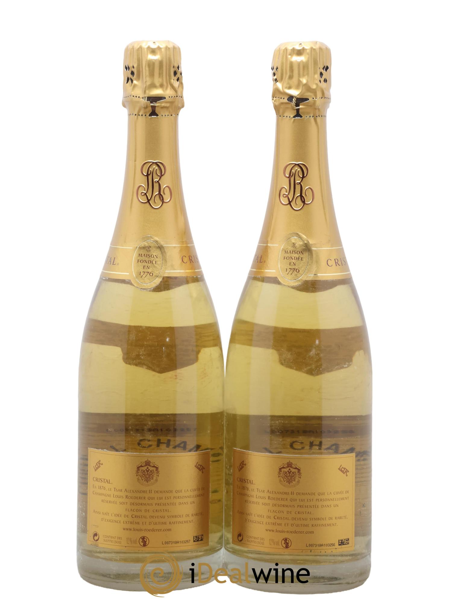 Cristal Louis Roederer 2002 - Lot of 2 bottles - 2