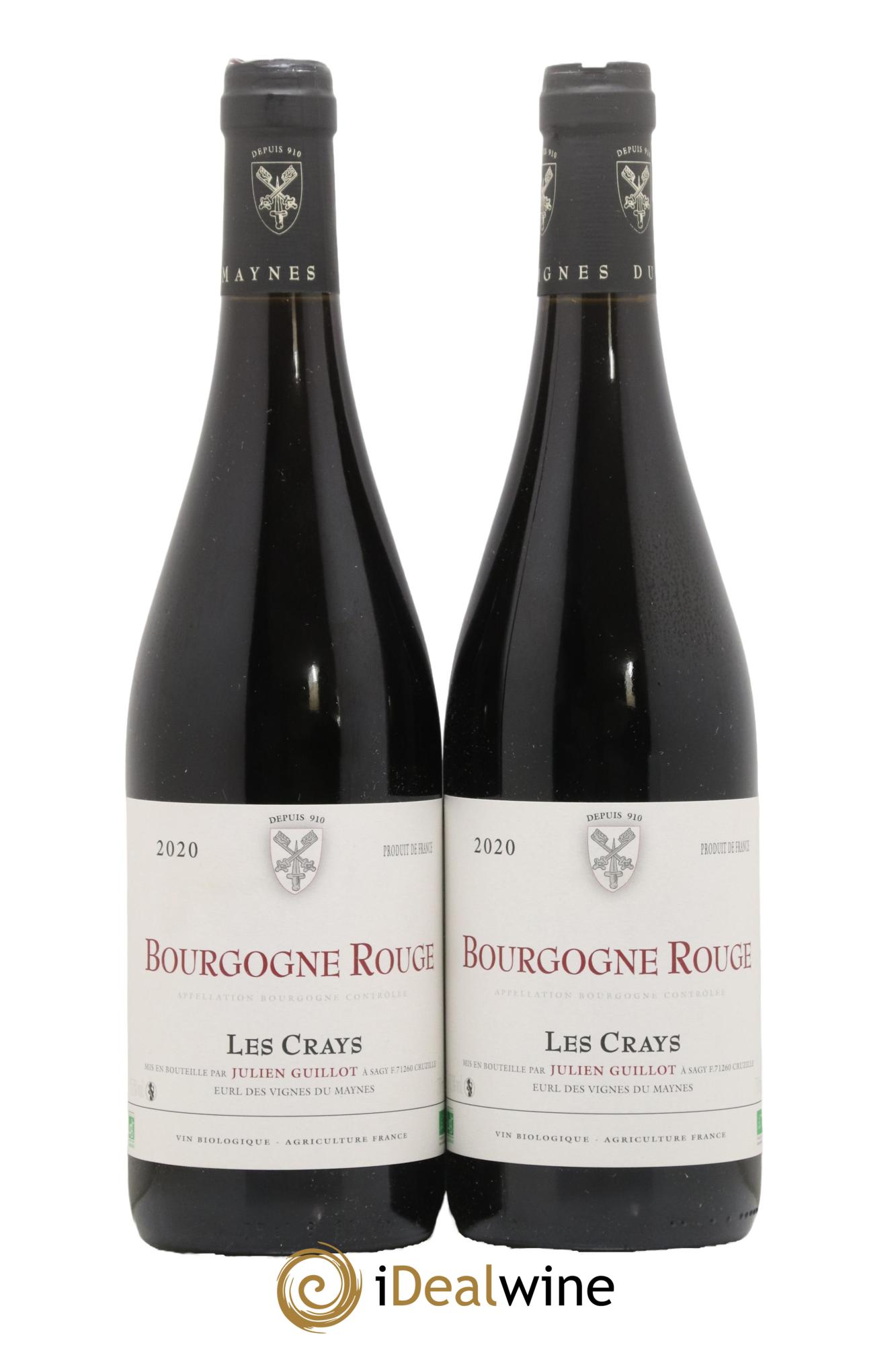 Bourgogne Les Crays Les Vignes du Maynes 2020 - Lot de 2 bouteilles - 0