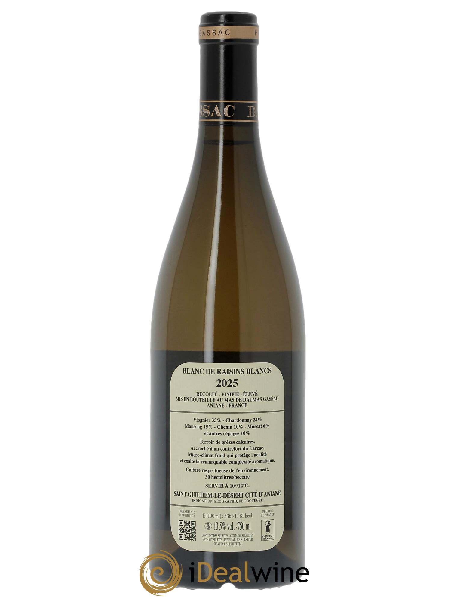 Saint-Guilhem-le-Désert - Cité d'Aniane Mas Daumas Gassac Famille Guibert de La Vaissière 2025 - Lot of 1 bottle - 1