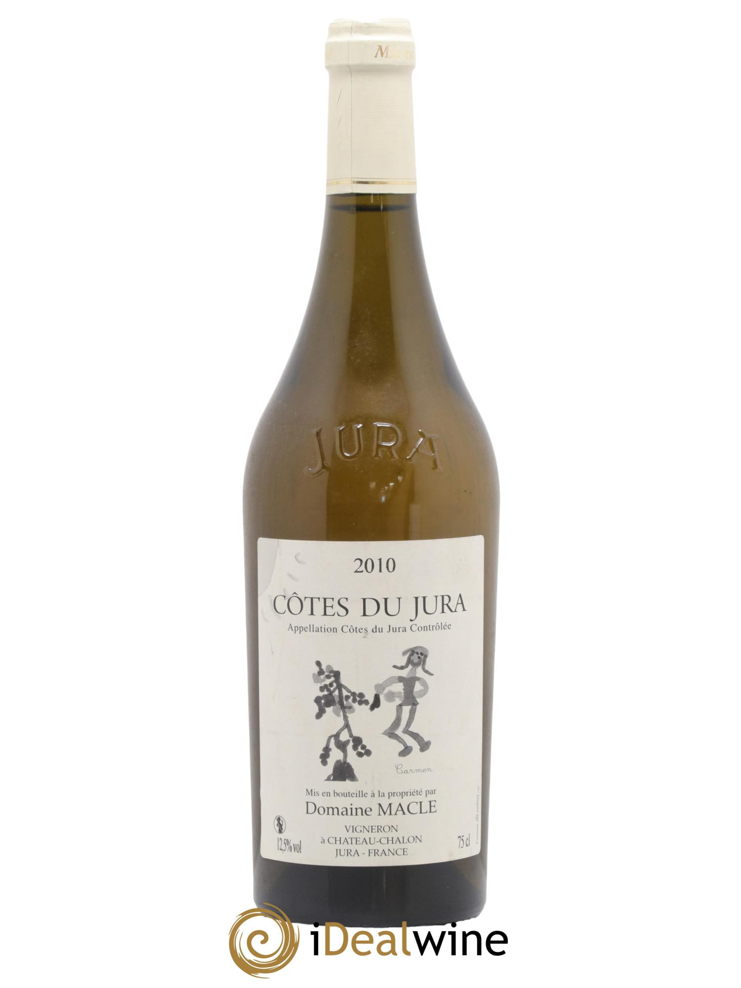 Côtes du Jura Jean Macle Carmen 2010 - Lot de 1 bouteille - 0