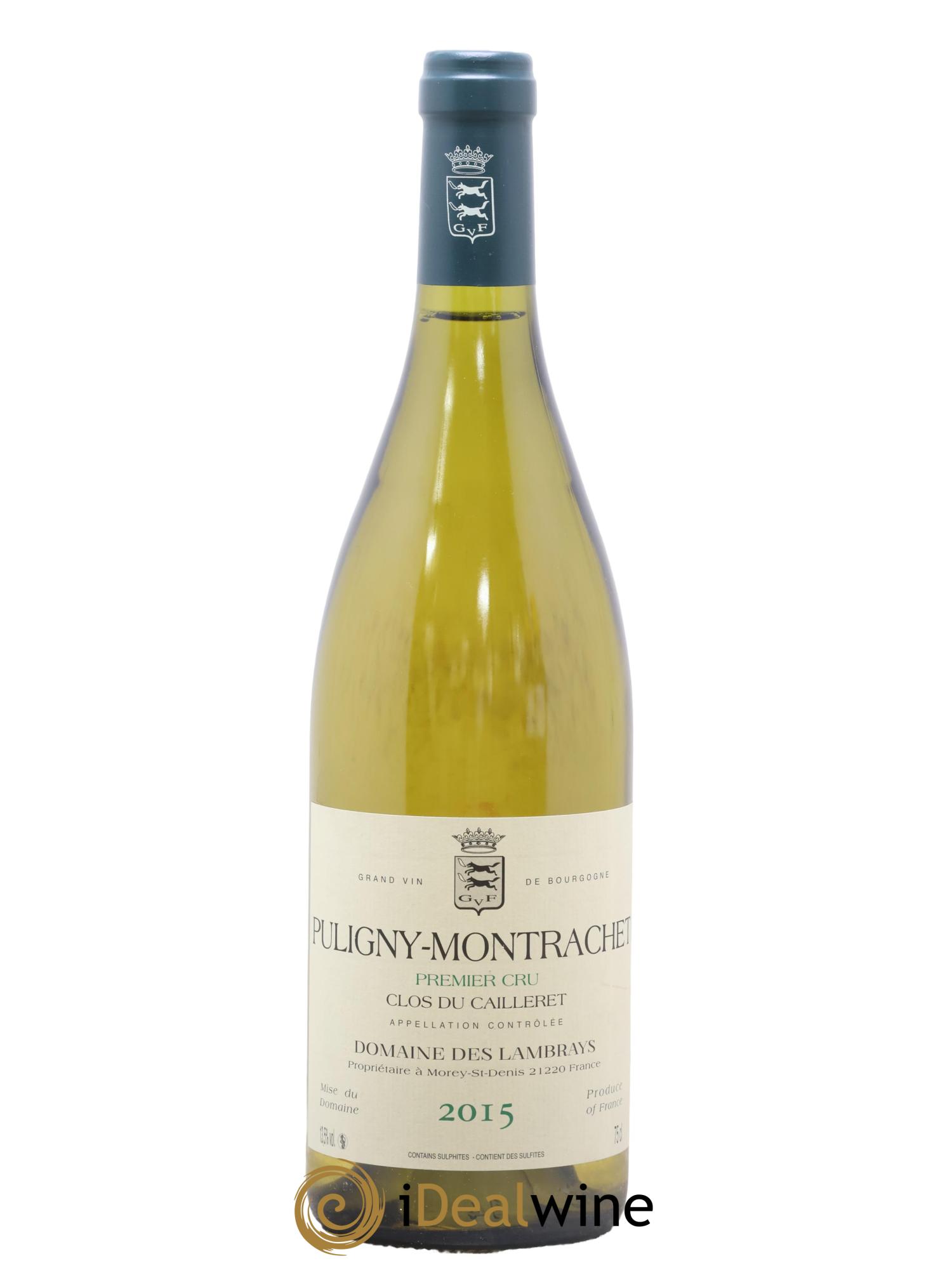 Puligny-Montrachet 1er Cru Clos du Cailleret Domaine des Lambrays 2015 - Lot de 1 bouteille - 0