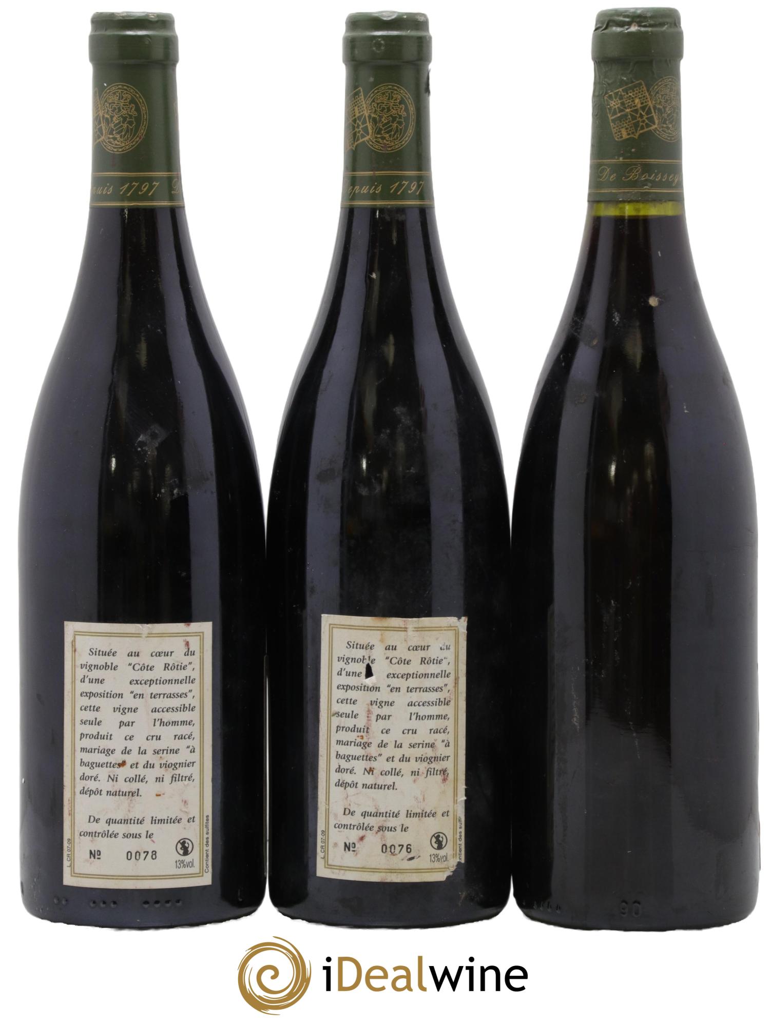 Côte-Rôtie Côte-Blonde Vignoble De Boisseyt - Lot de 3 bouteilles - 1