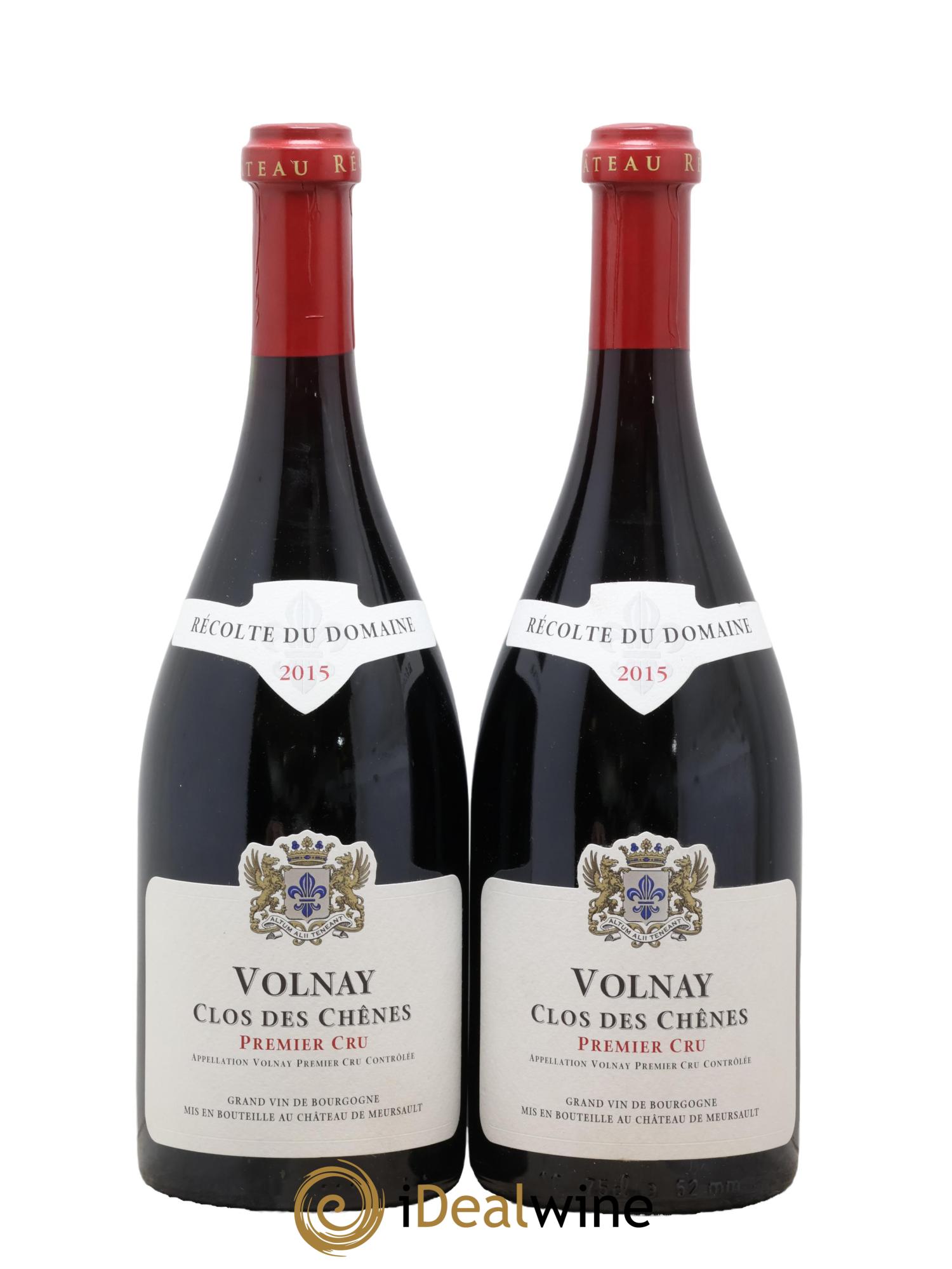 Volnay 1er Cru Clos des Chênes Château de Meursault 2015 - Lotto di 2 bottiglie - 0