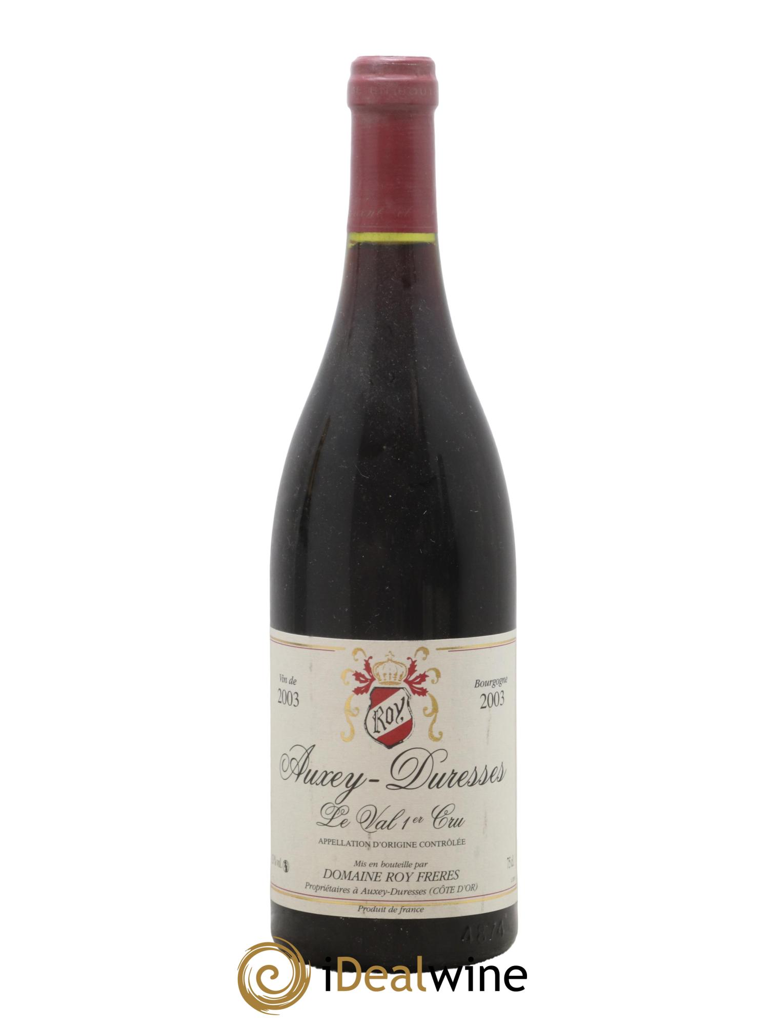 Auxey-Duresses 1er Cru Le Val Domaine Roy Freres 2003 - Lot de 1 bouteille - 0