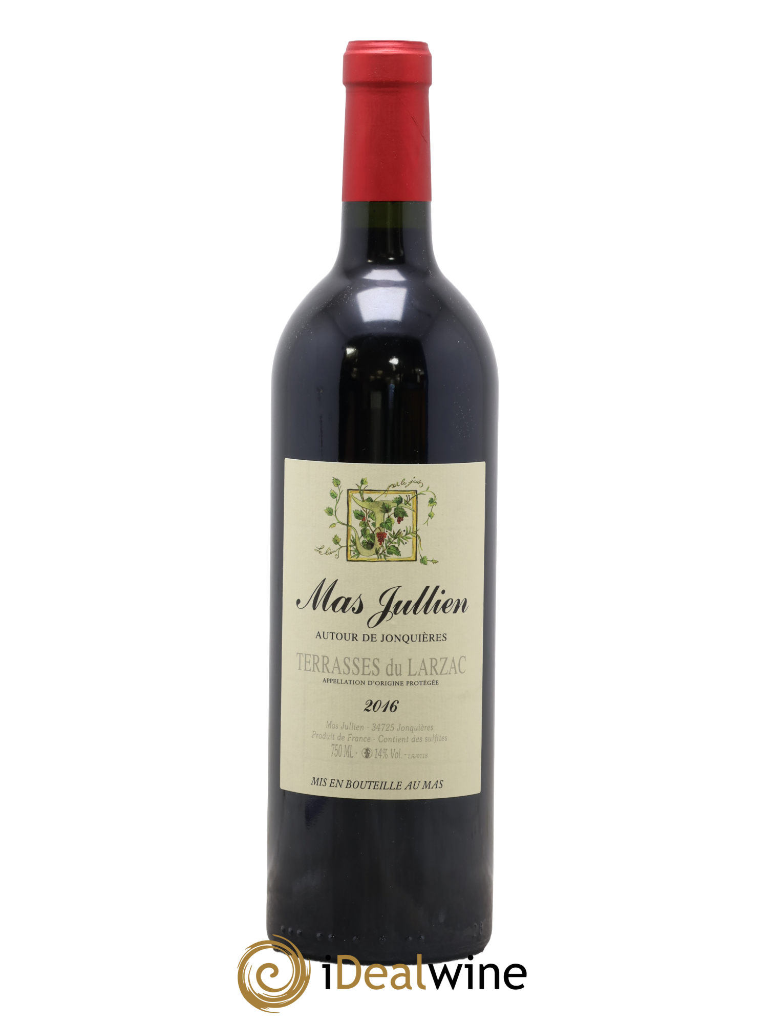 Terrasses du Larzac Mas Jullien Autour de Jonquières Olivier Jullien 2016 - Lotto di 1 bottiglia - 0